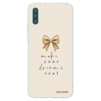 Picasee silikonska prozirna maskica za Samsung Galaxy A30s A307F - Golden Dream