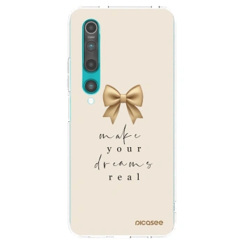 Picasee silikonska prozirna maskica za Xiaomi Mi 10 - Golden Dream