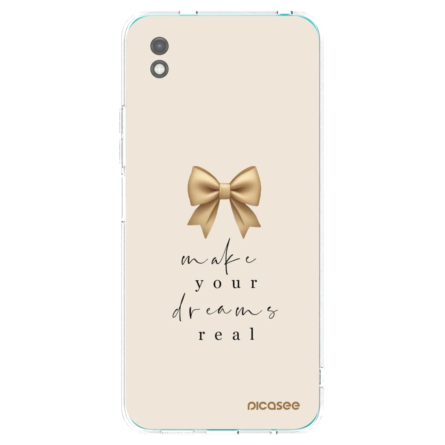 Picasee crna silikonska maskica za Xiaomi Redmi 9A - Golden Dream