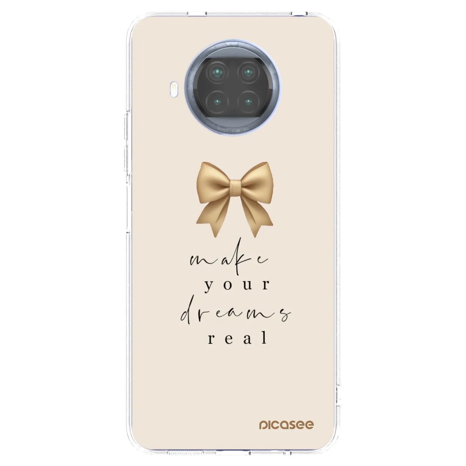 Picasee silikonska prozirna maskica za Xiaomi Mi 10T Lite - Golden Dream