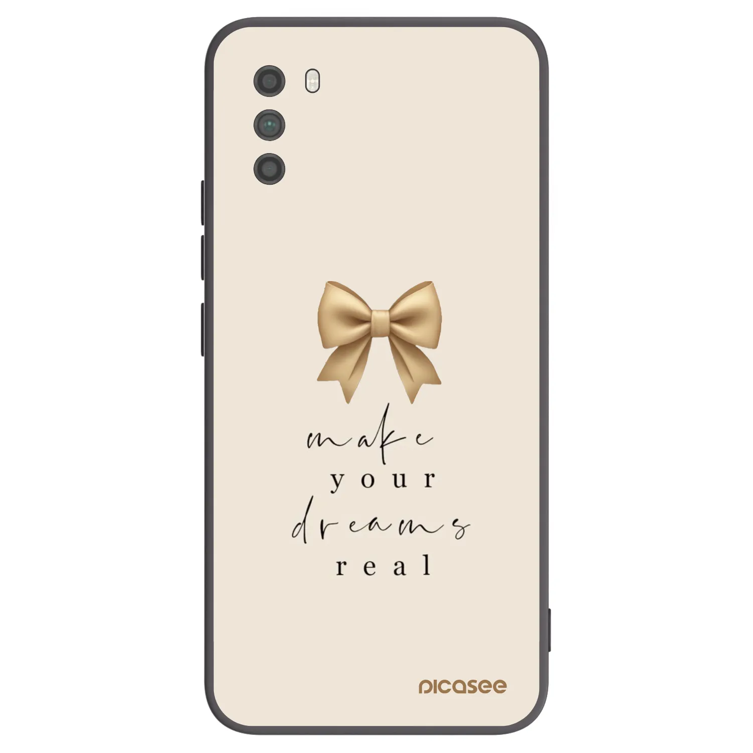 Picasee crna silikonska maskica za Xiaomi Poco M3 - Golden Dream