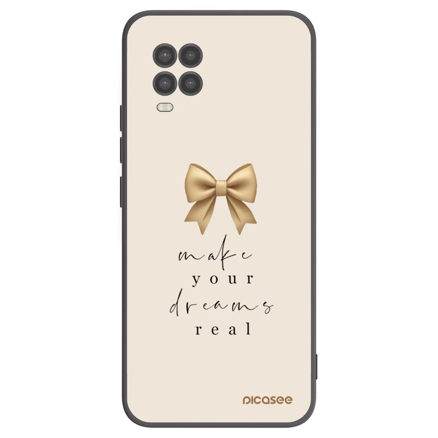 Picasee crna silikonska maskica za Xiaomi Mi 10 Lite - Golden Dream