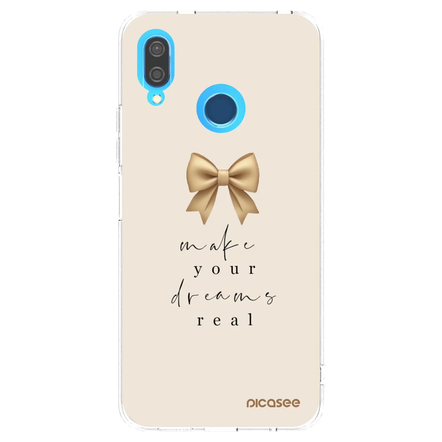 Picasee silikonska prozirna maskica za Huawei P20 Lite - Golden Dream
