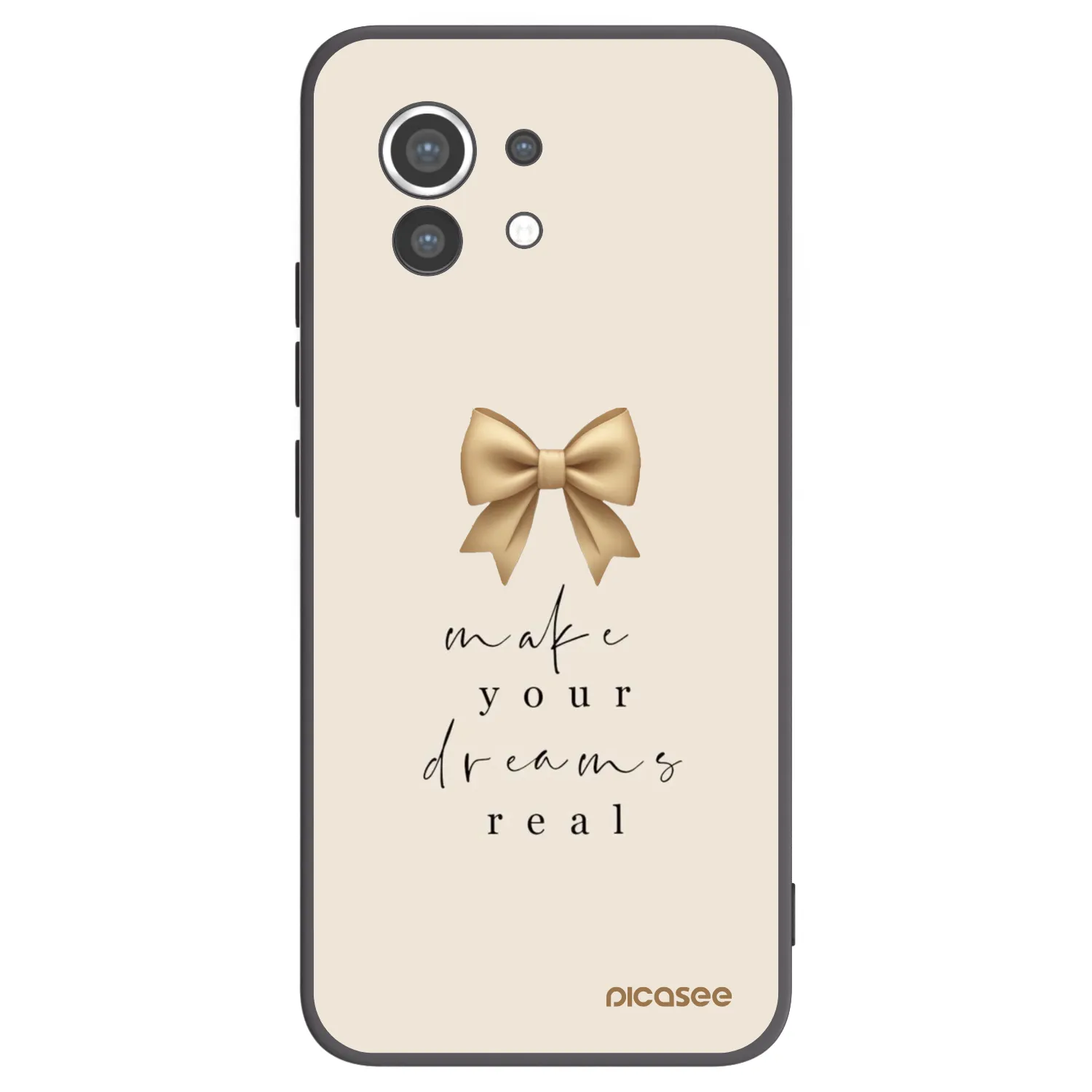 Picasee crna silikonska maskica za Xiaomi Mi 11 - Golden Dream