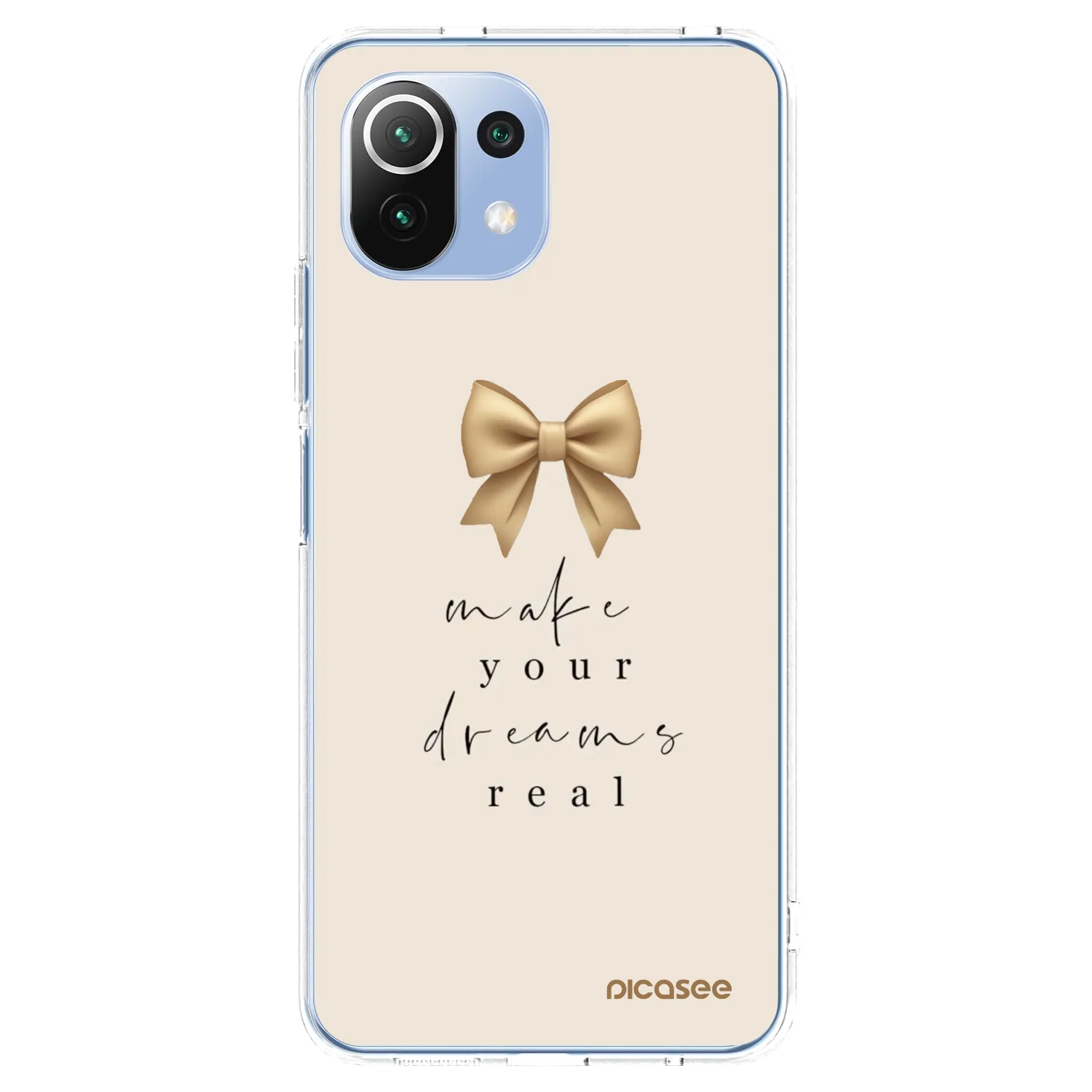 Picasee silikonska prozirna maskica za Xiaomi Mi 11 Lite - Golden Dream