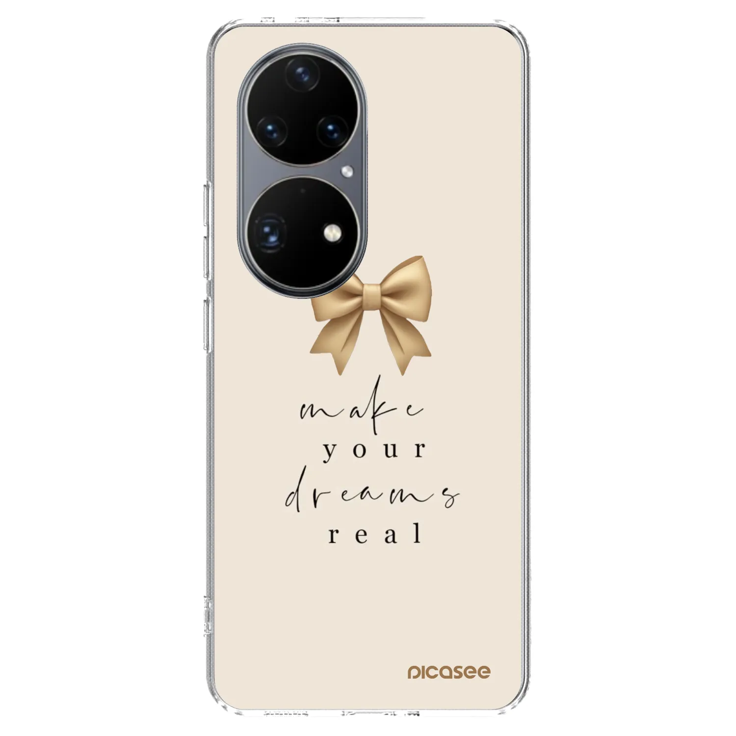 Picasee silikonska prozirna maskica za Huawei P50 - Golden Dream