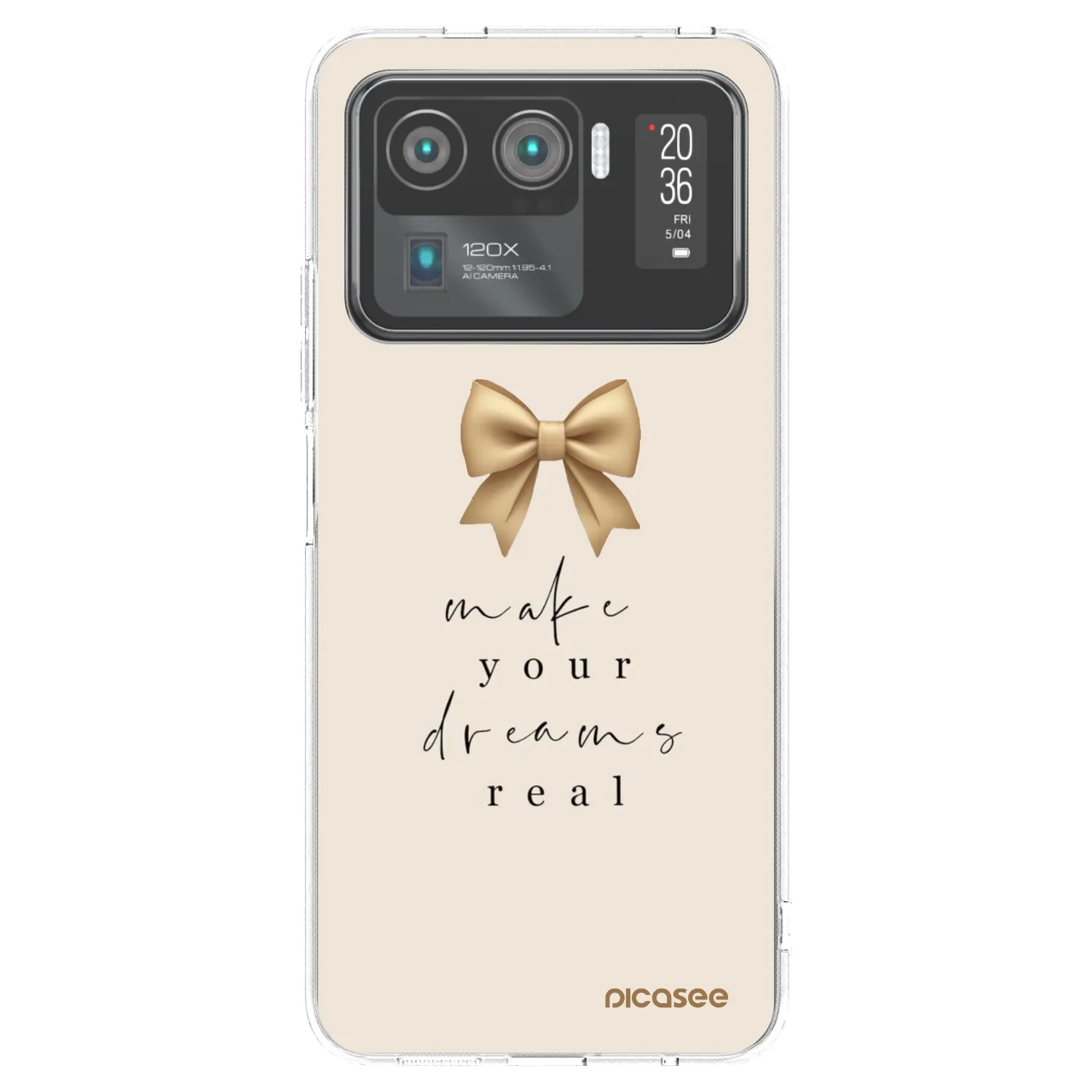 Picasee silikonska prozirna maskica za Xiaomi Mi 11 Ultra - Golden Dream