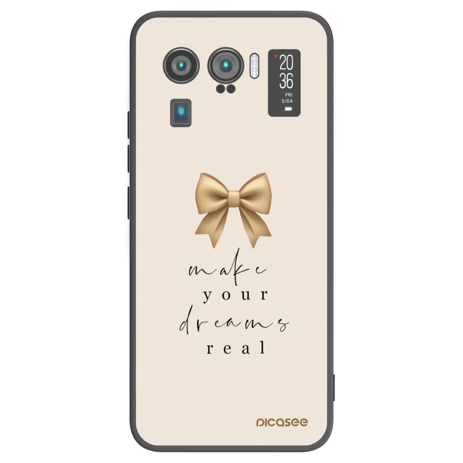 Picasee crna silikonska maskica za Xiaomi Mi 11 Ultra - Golden Dream