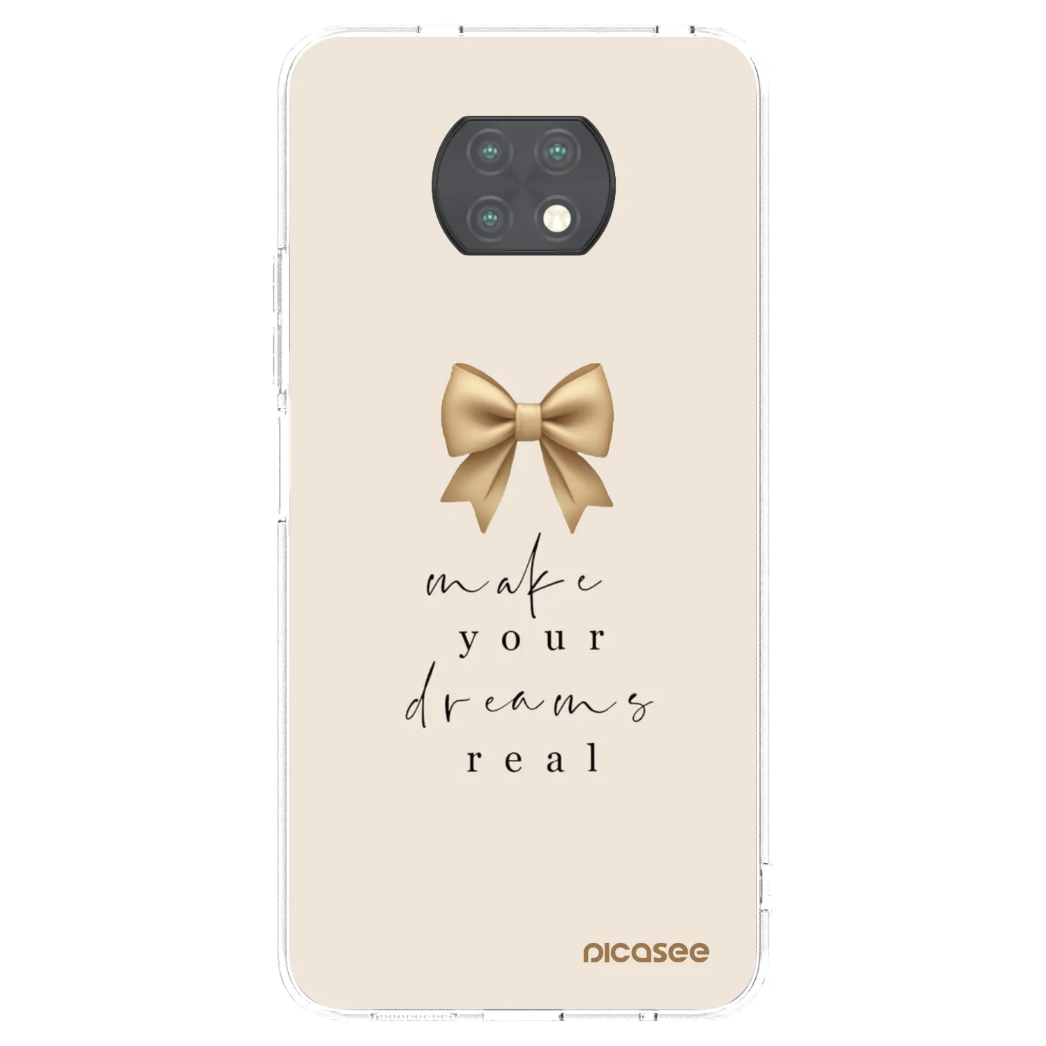 Picasee silikonska prozirna maskica za Xiaomi Redmi Note 9T - Golden Dream
