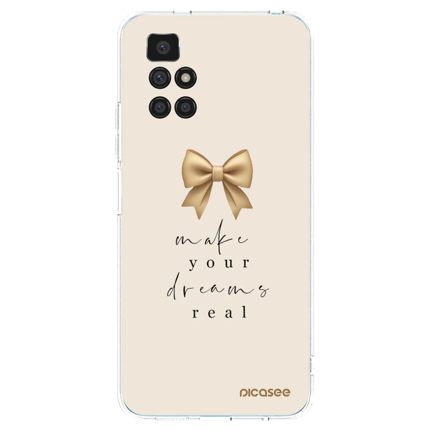 Picasee silikonska prozirna maskica za Xiaomi Redmi 10 - Golden Dream