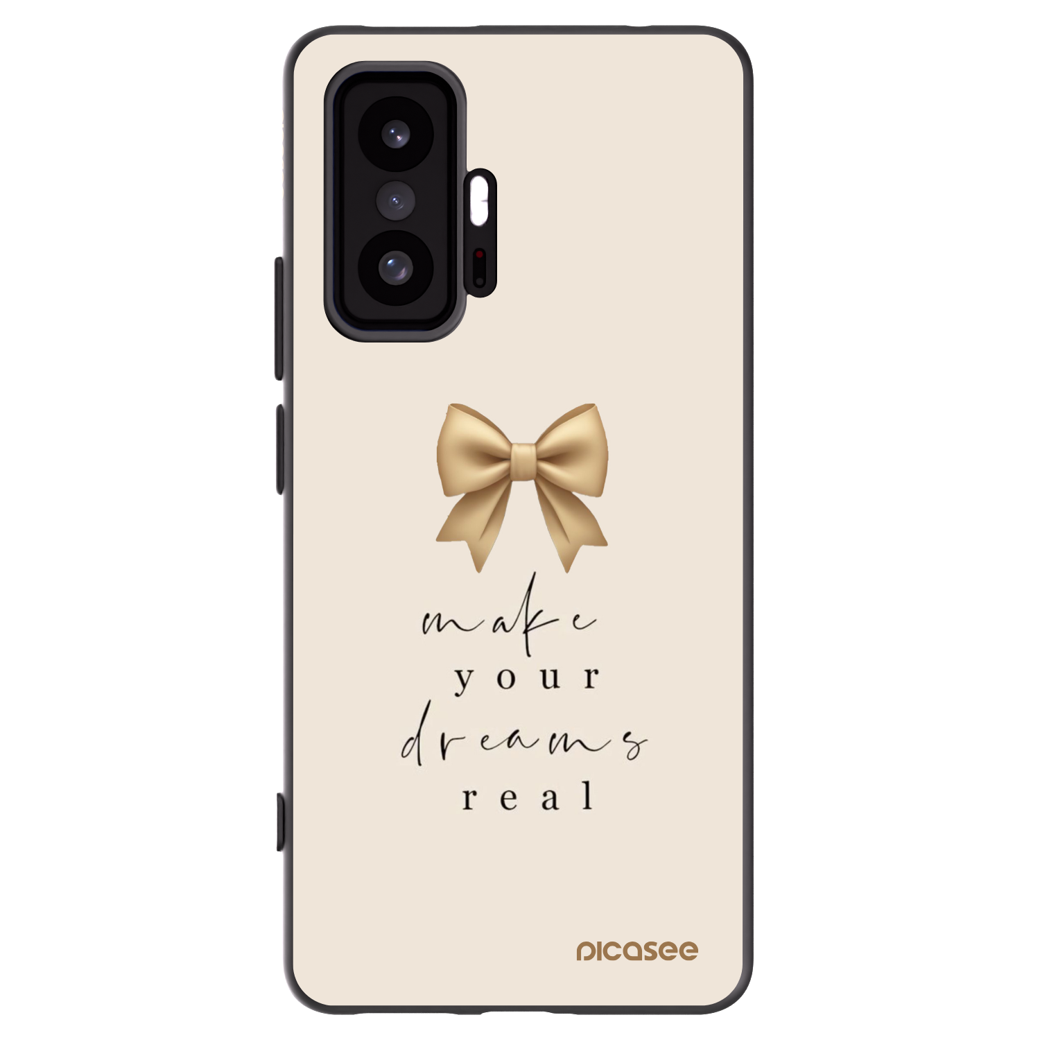 Picasee crna silikonska maskica za Xiaomi 11T - Golden Dream