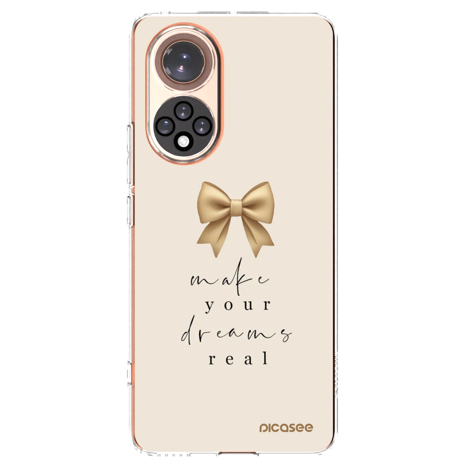 Picasee silikonska prozirna maskica za Honor 50 5G - Golden Dream