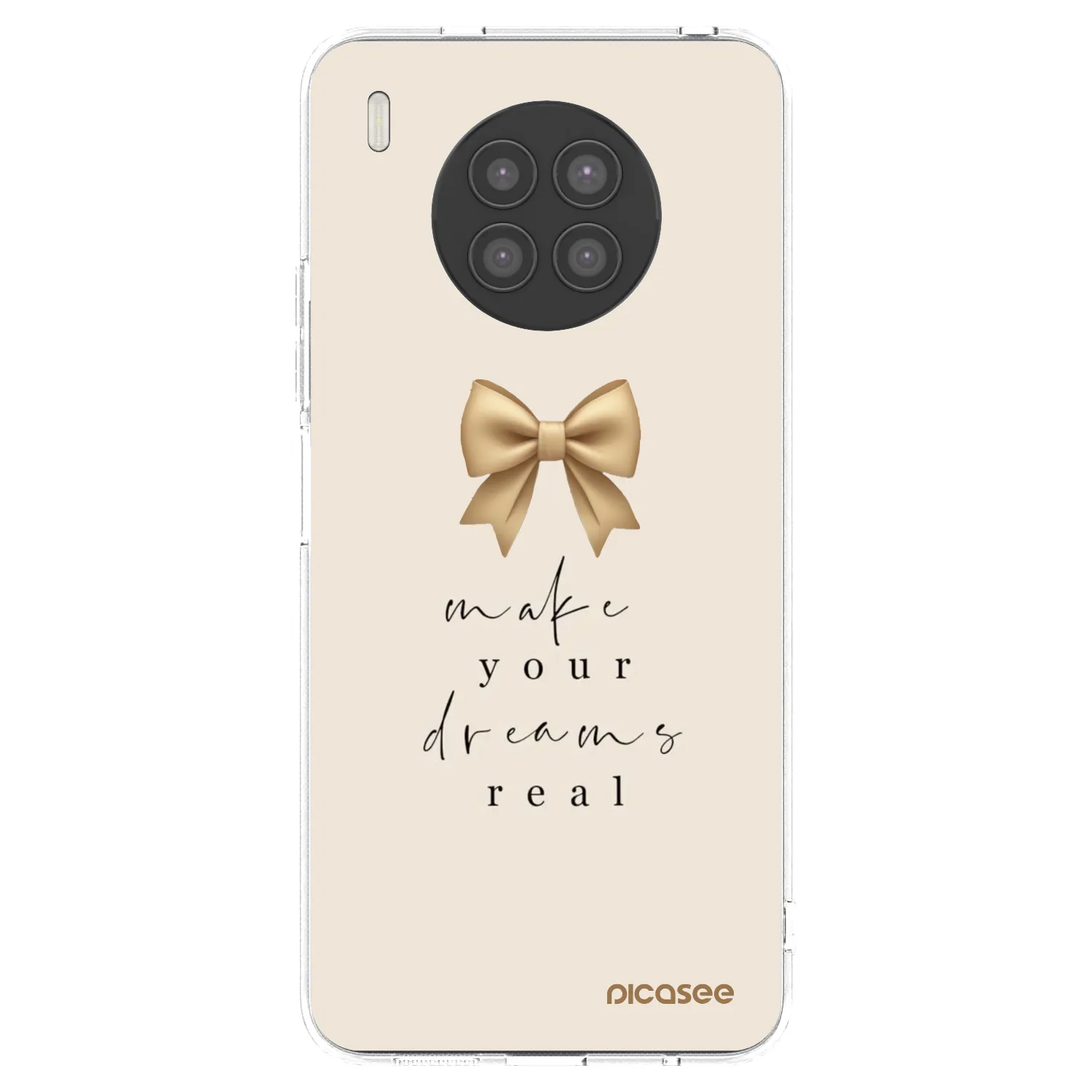 Picasee silikonska prozirna maskica za Huawei Nova 8i - Golden Dream