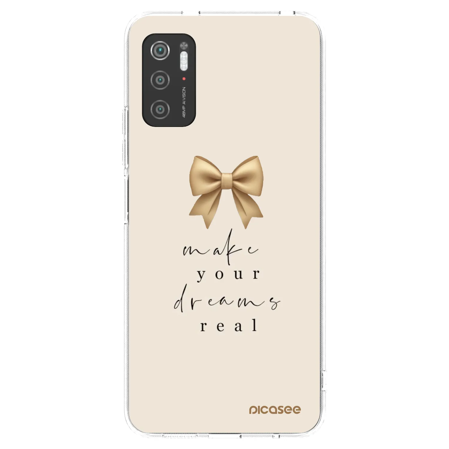Picasee silikonska prozirna maskica za Xiaomi Poco M3 Pro 5G - Golden Dream