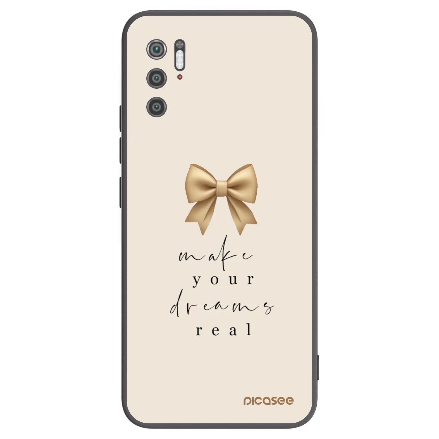 Picasee crna silikonska maskica za Xiaomi Poco M3 Pro 5G - Golden Dream