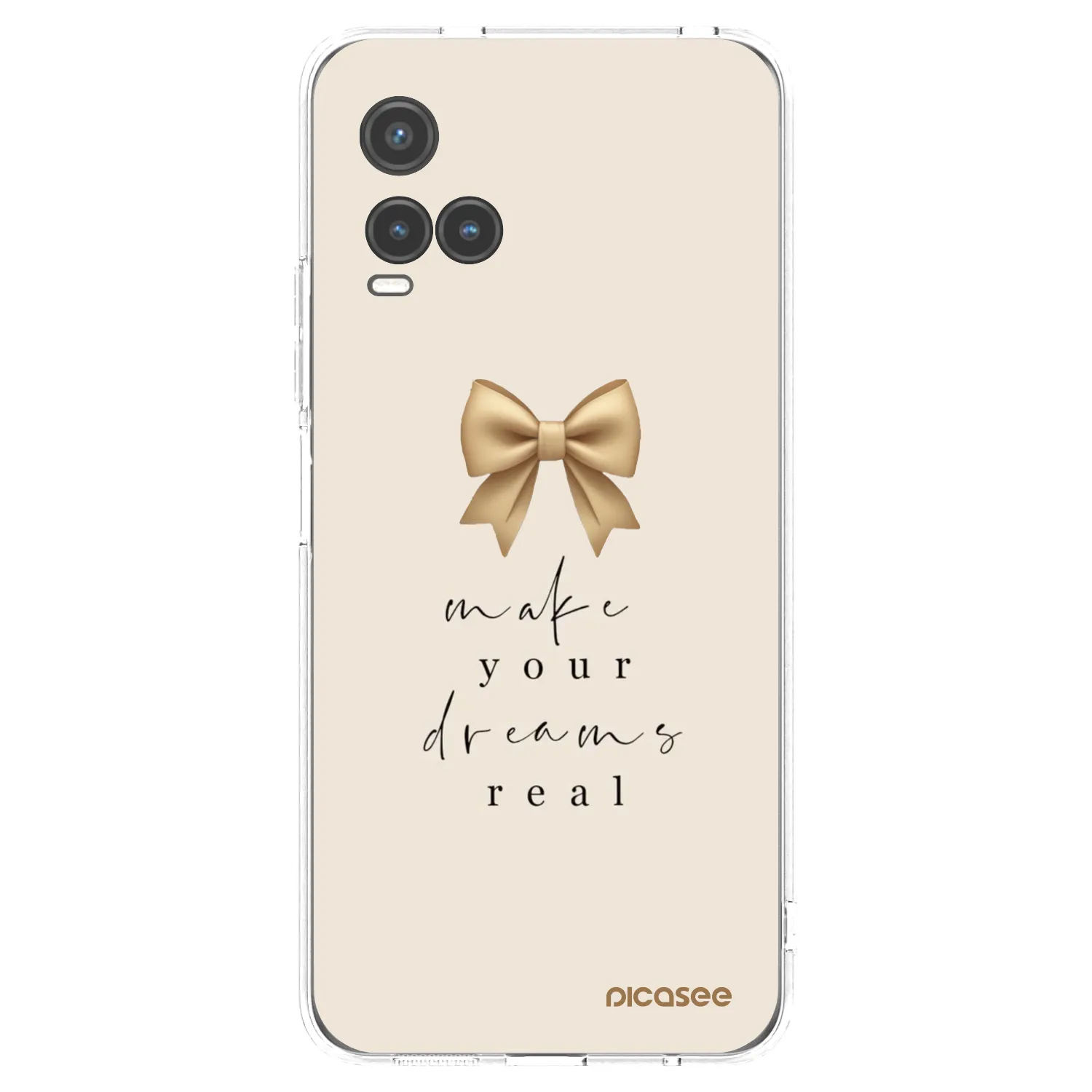 Picasee silikonska prozirna maskica za Vivo Y33s - Golden Dream