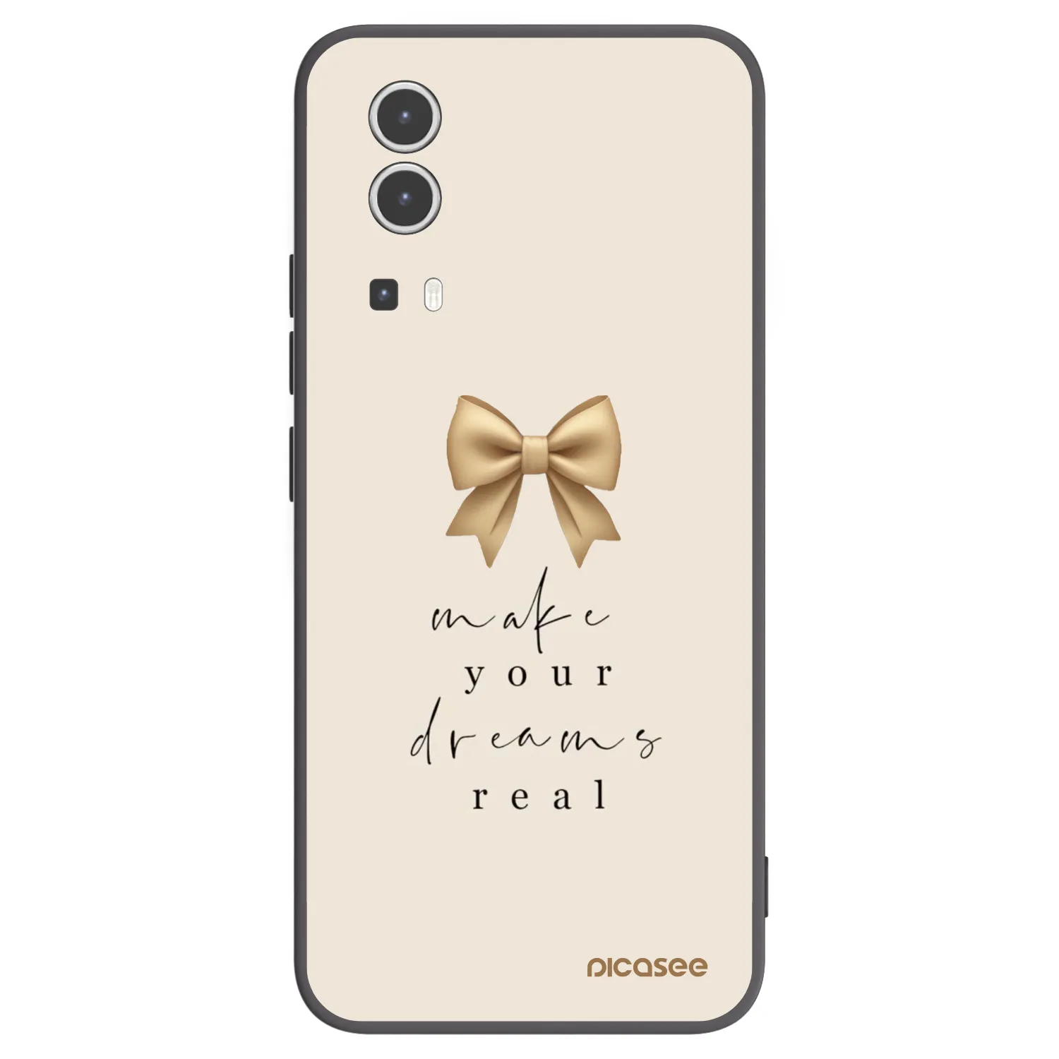 Picasee crna silikonska maskica za Vivo Y72 5G - Golden Dream