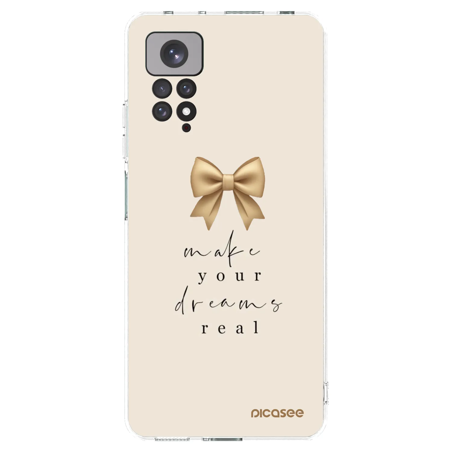 Picasee silikonska prozirna maskica za Xiaomi Redmi Note 11 - Golden Dream