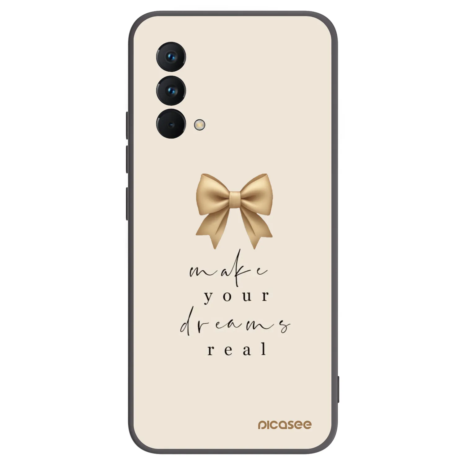 Picasee crna silikonska maskica za Realme GT Master Edition 5G - Golden Dream
