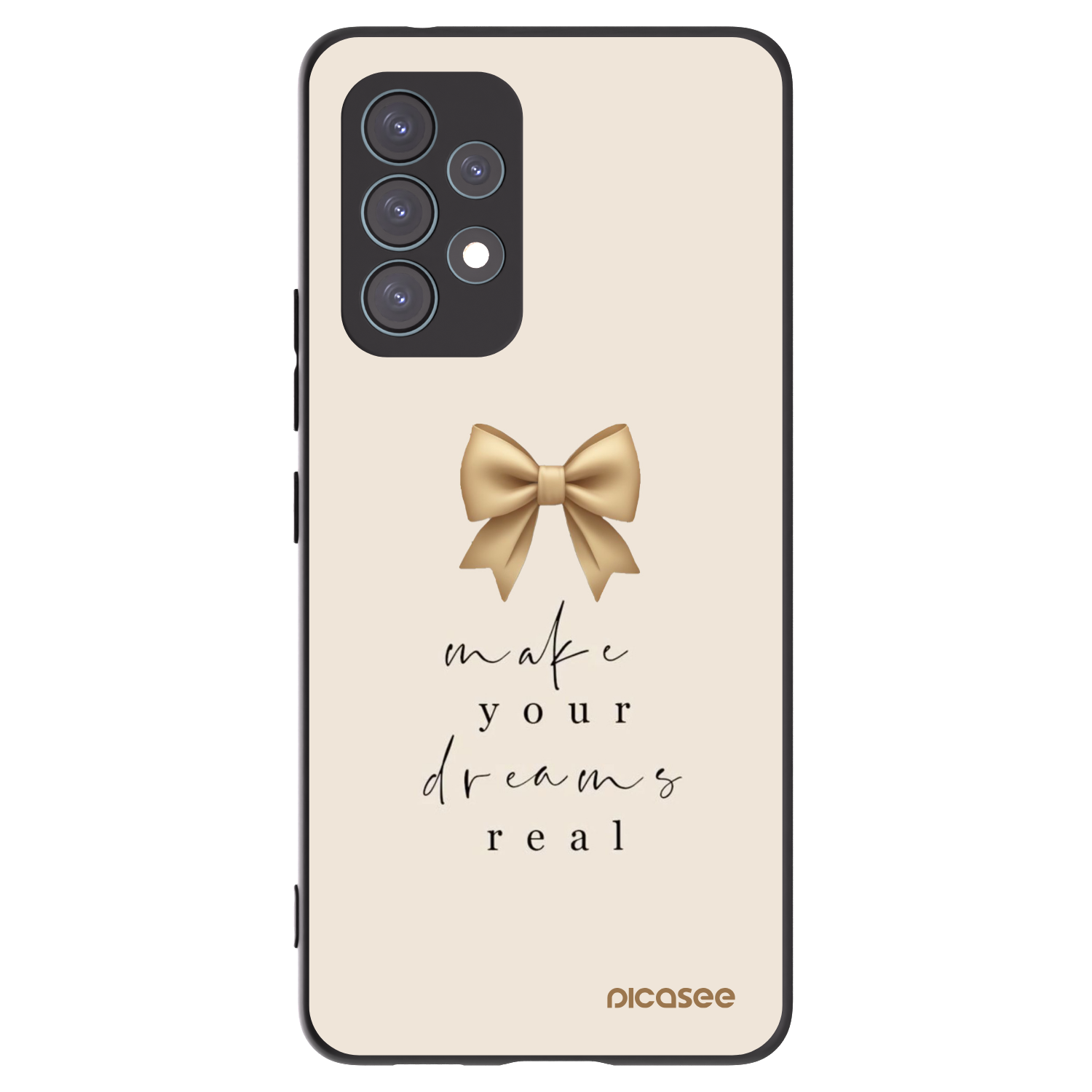 Picasee crna silikonska maskica za Samsung Galaxy A53 5G A536 - Golden Dream
