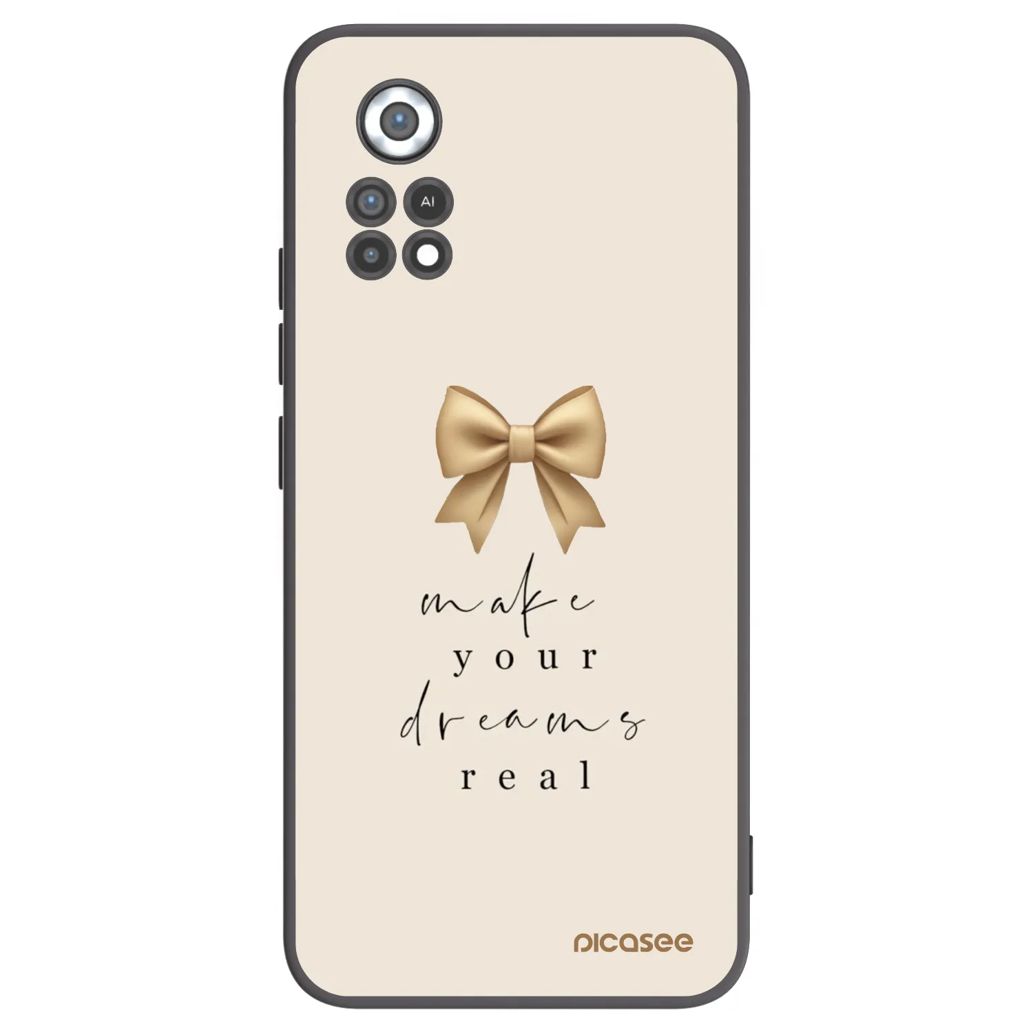 Picasee crna silikonska maskica za Xiaomi Poco X4 Pro 5G - Golden Dream