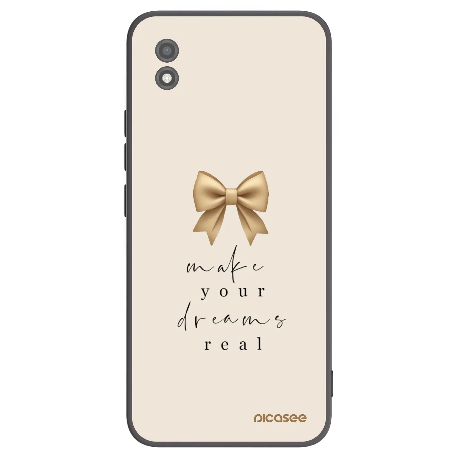 Picasee crna silikonska maskica za Realme C11 (2021) - Golden Dream