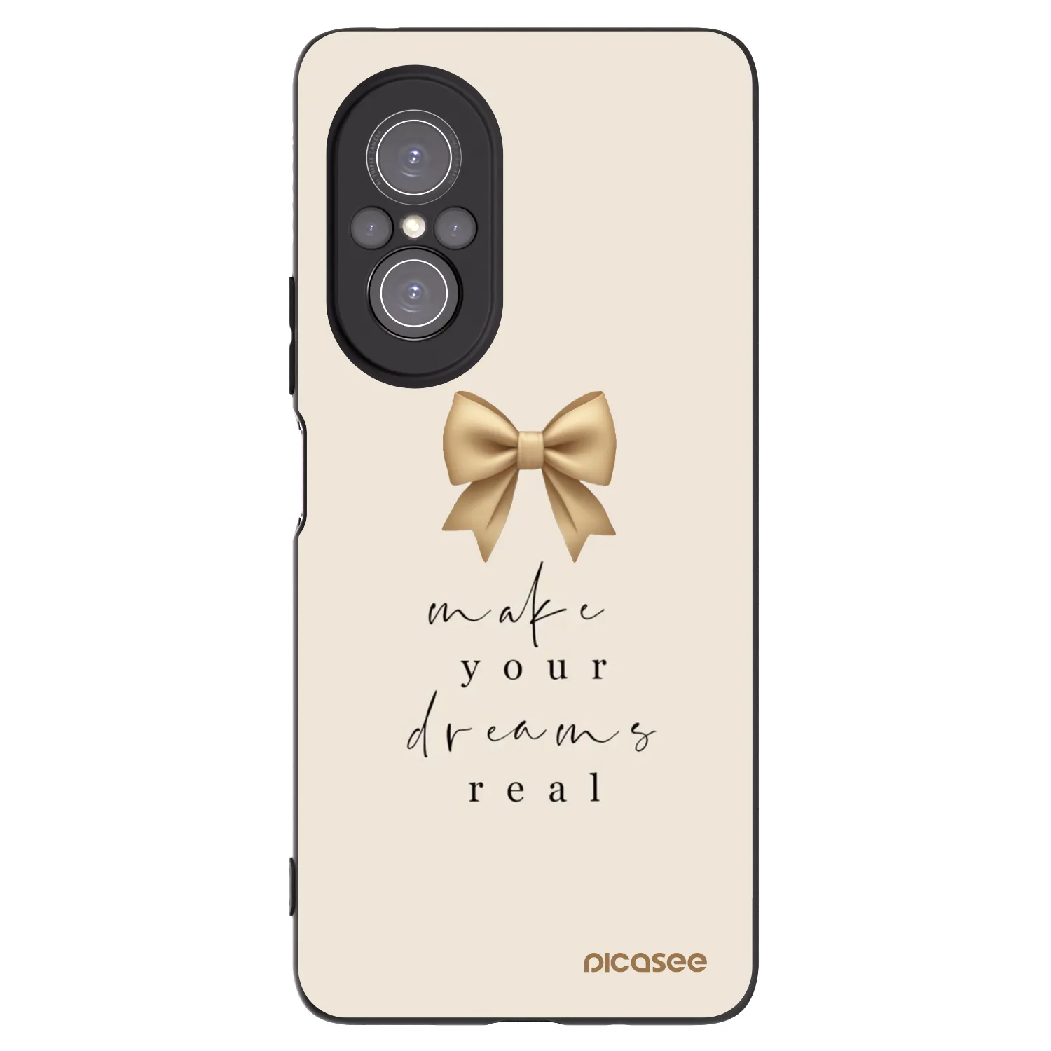 Picasee crna silikonska maskica za Huawei Nova 9 SE - Golden Dream