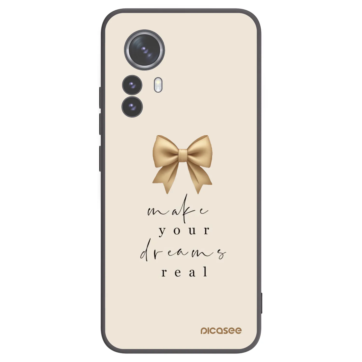 Picasee crna silikonska maskica za Xiaomi 12 Pro - Golden Dream