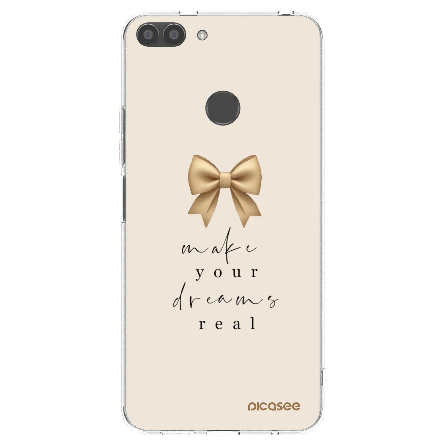 Picasee silikonska prozirna maskica za Huawei P Smart - Golden Dream