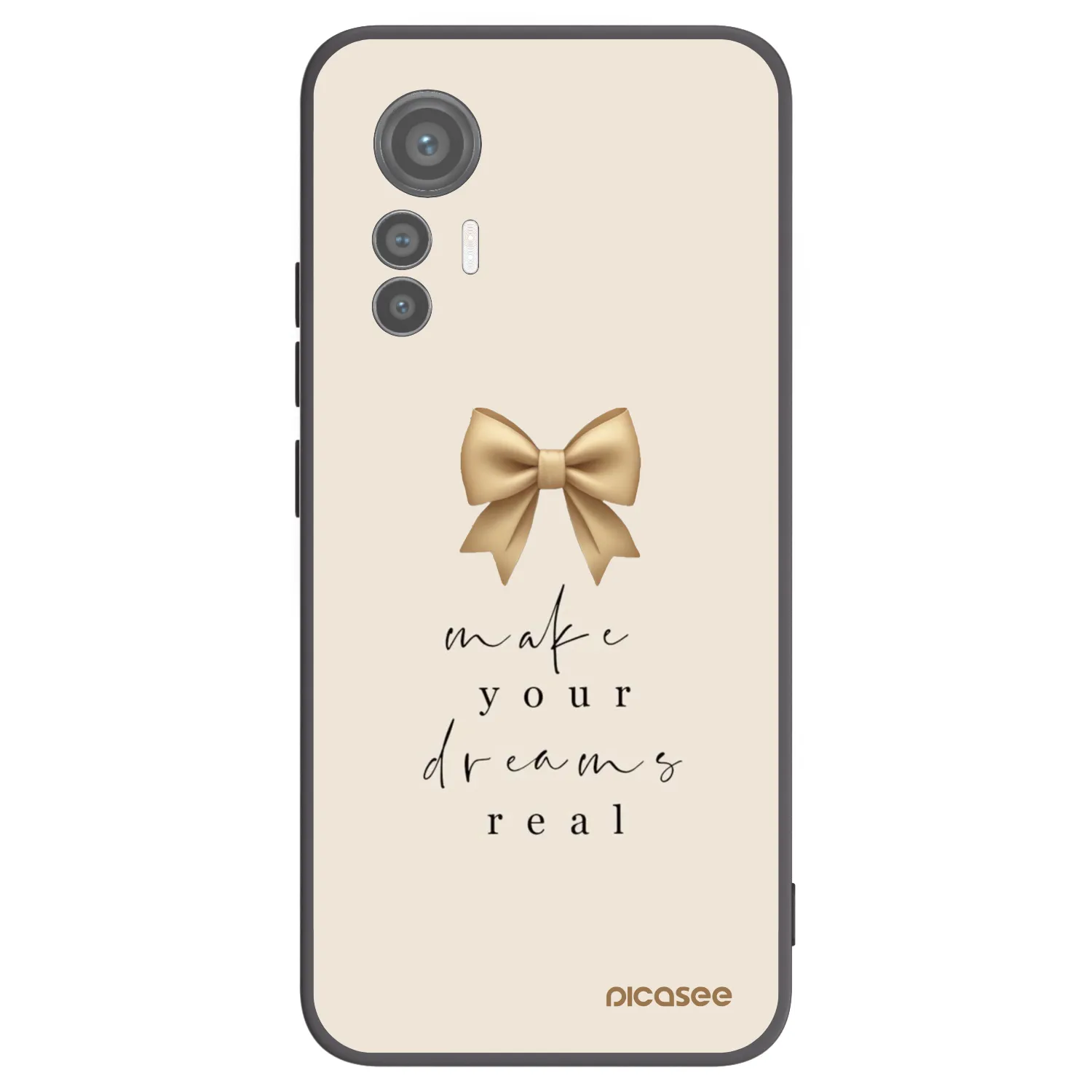 Picasee crna silikonska maskica za Xiaomi 12 Lite - Golden Dream