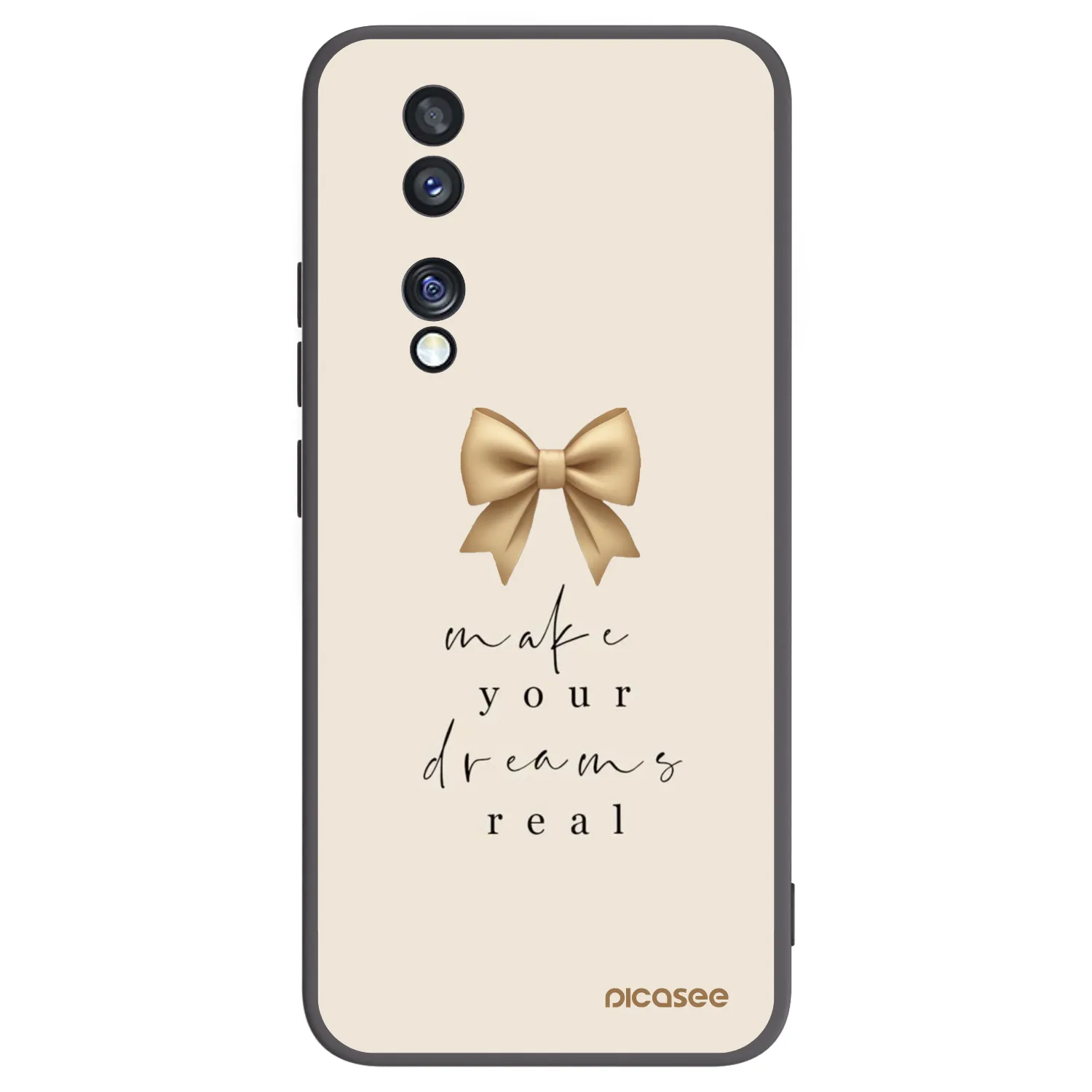 Picasee crna silikonska maskica za Honor 70 - Golden Dream