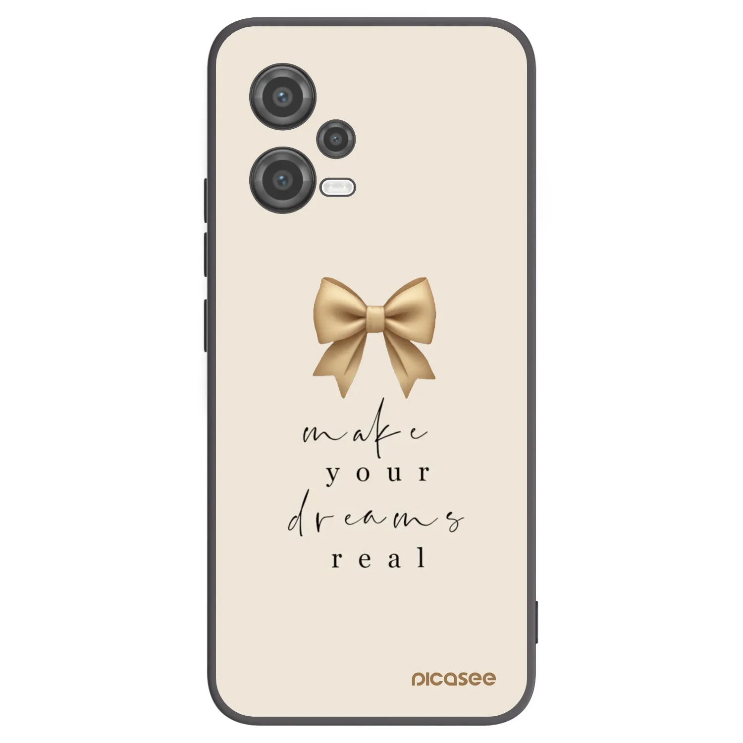 Picasee crna silikonska maskica za Xiaomi Poco X5 - Golden Dream