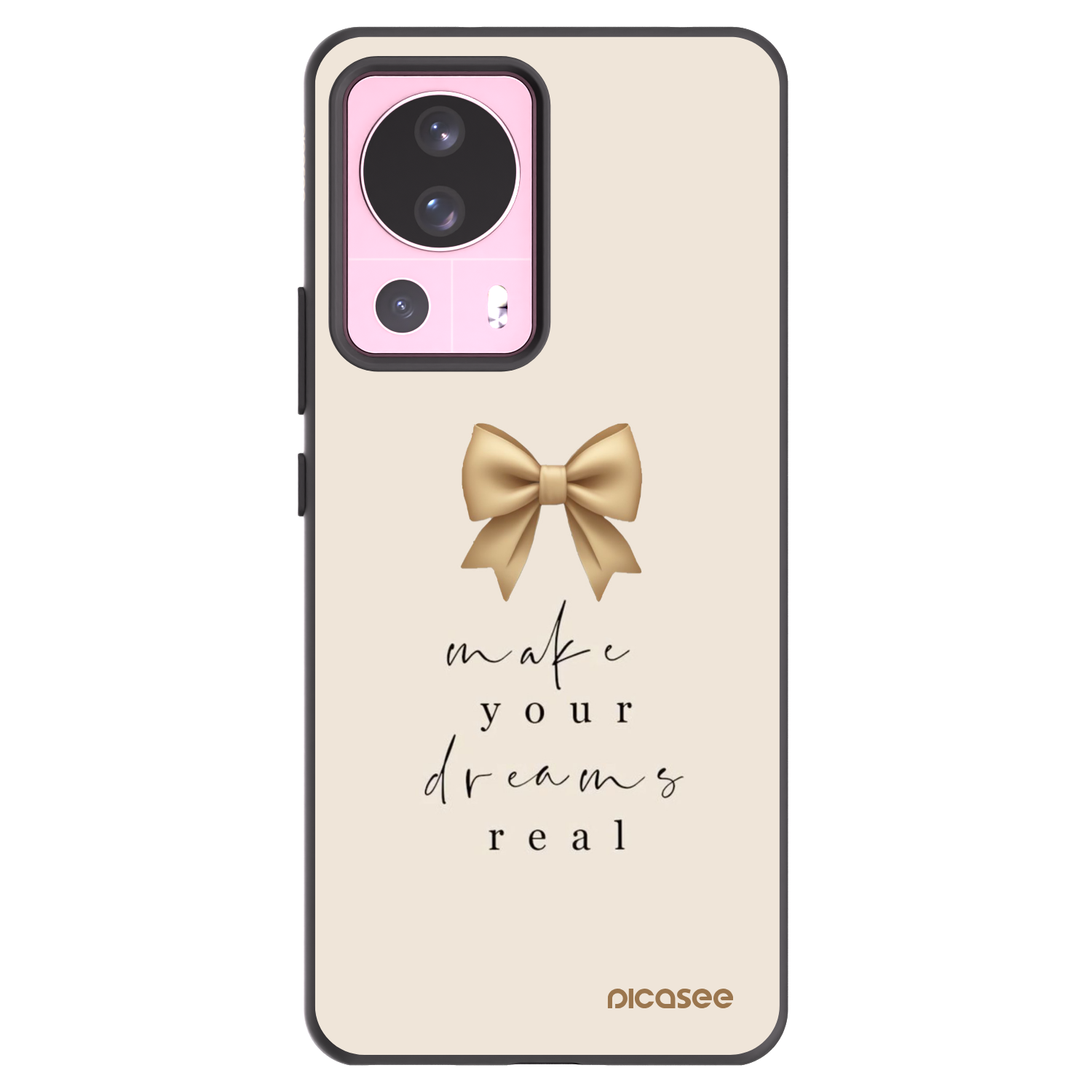 Picasee crna silikonska maskica za Xiaomi 13 Lite - Golden Dream
