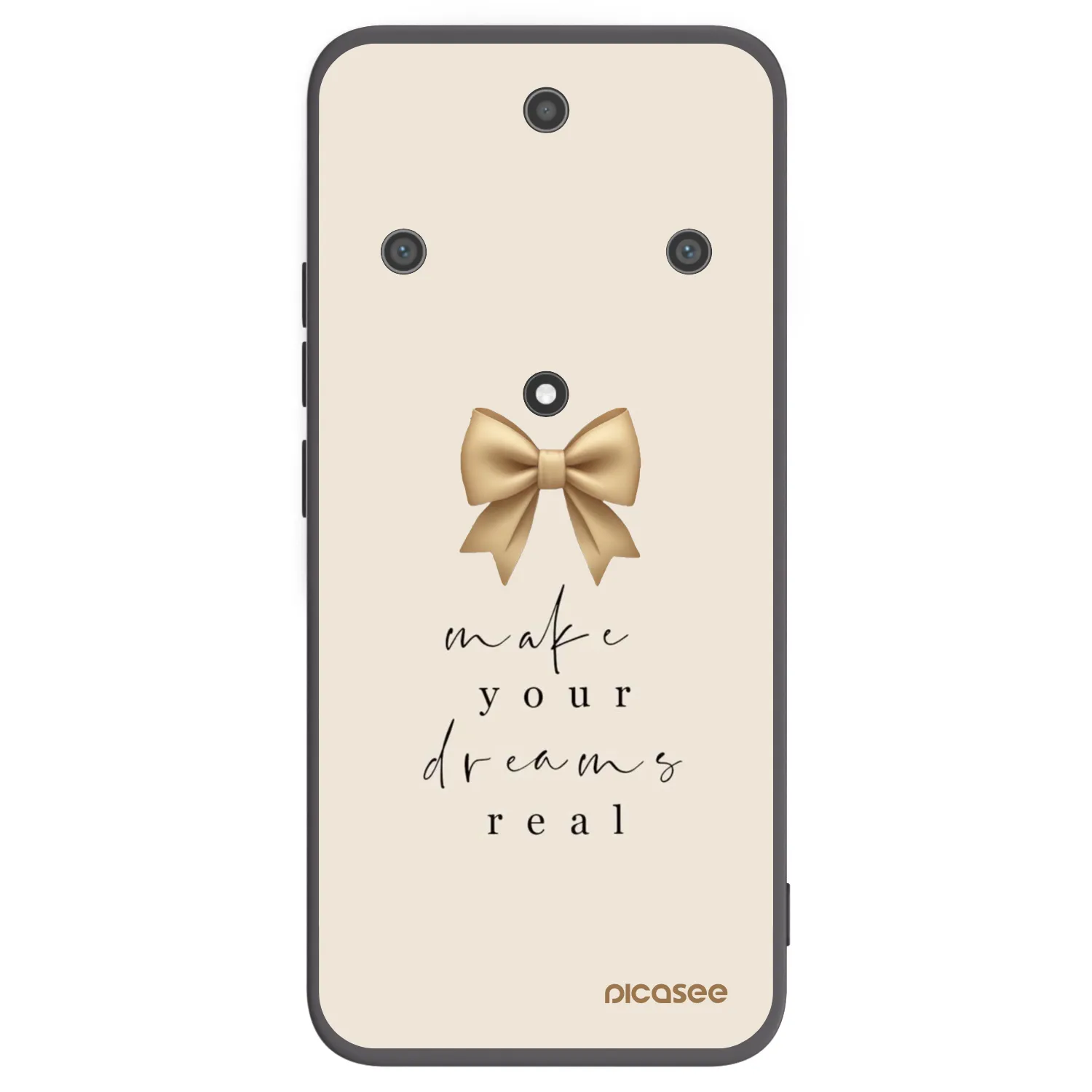 Picasee crna silikonska maskica za Honor Magic5 Lite 5G - Golden Dream