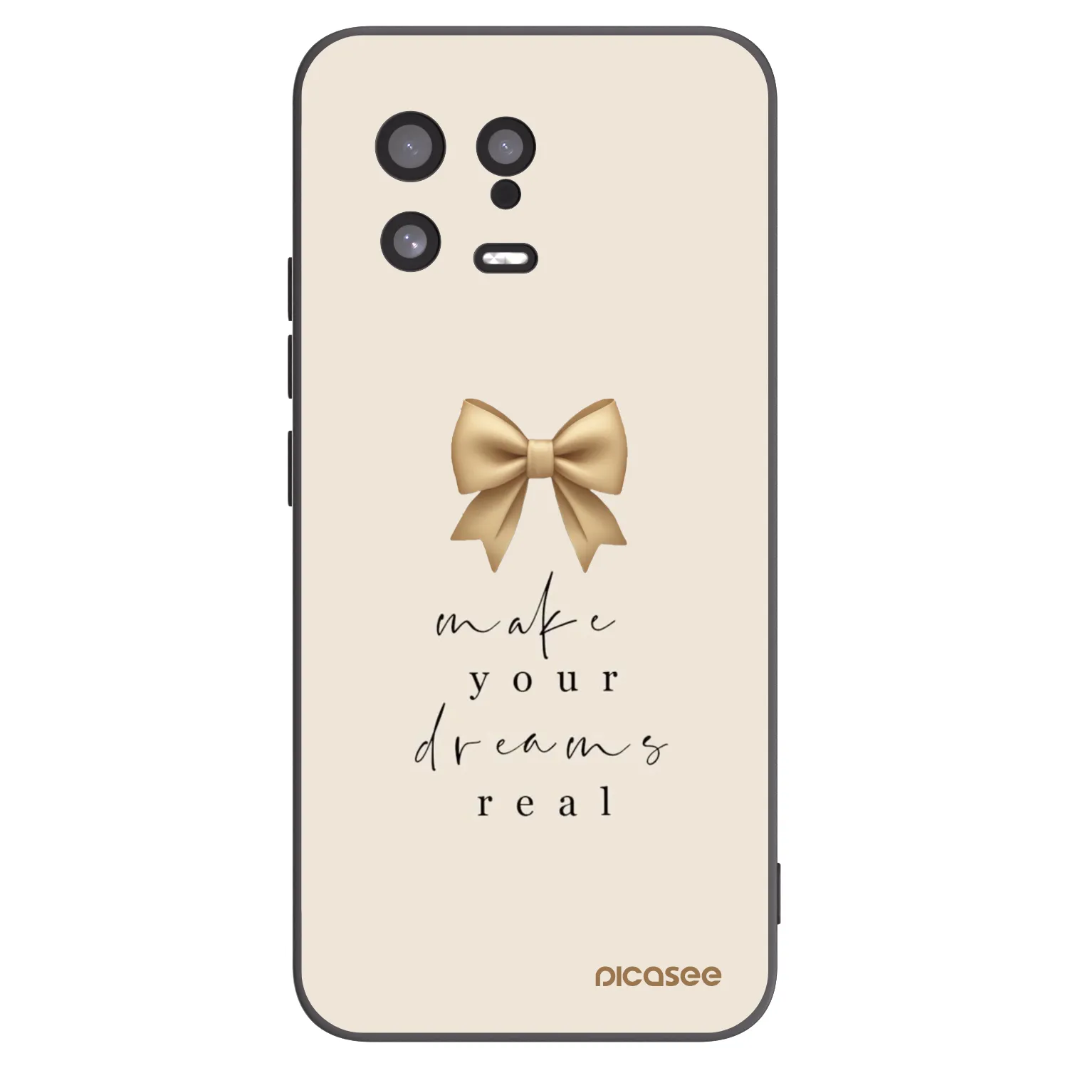 Picasee crna silikonska maskica za Xiaomi 13 - Golden Dream