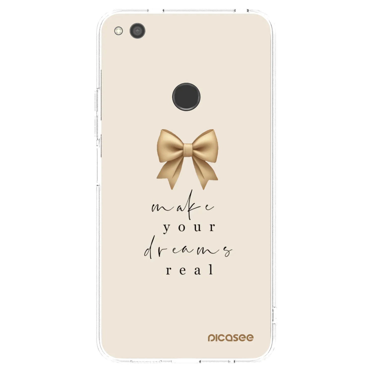Picasee silikonska prozirna maskica za Huawei P9 Lite 2017 - Golden Dream