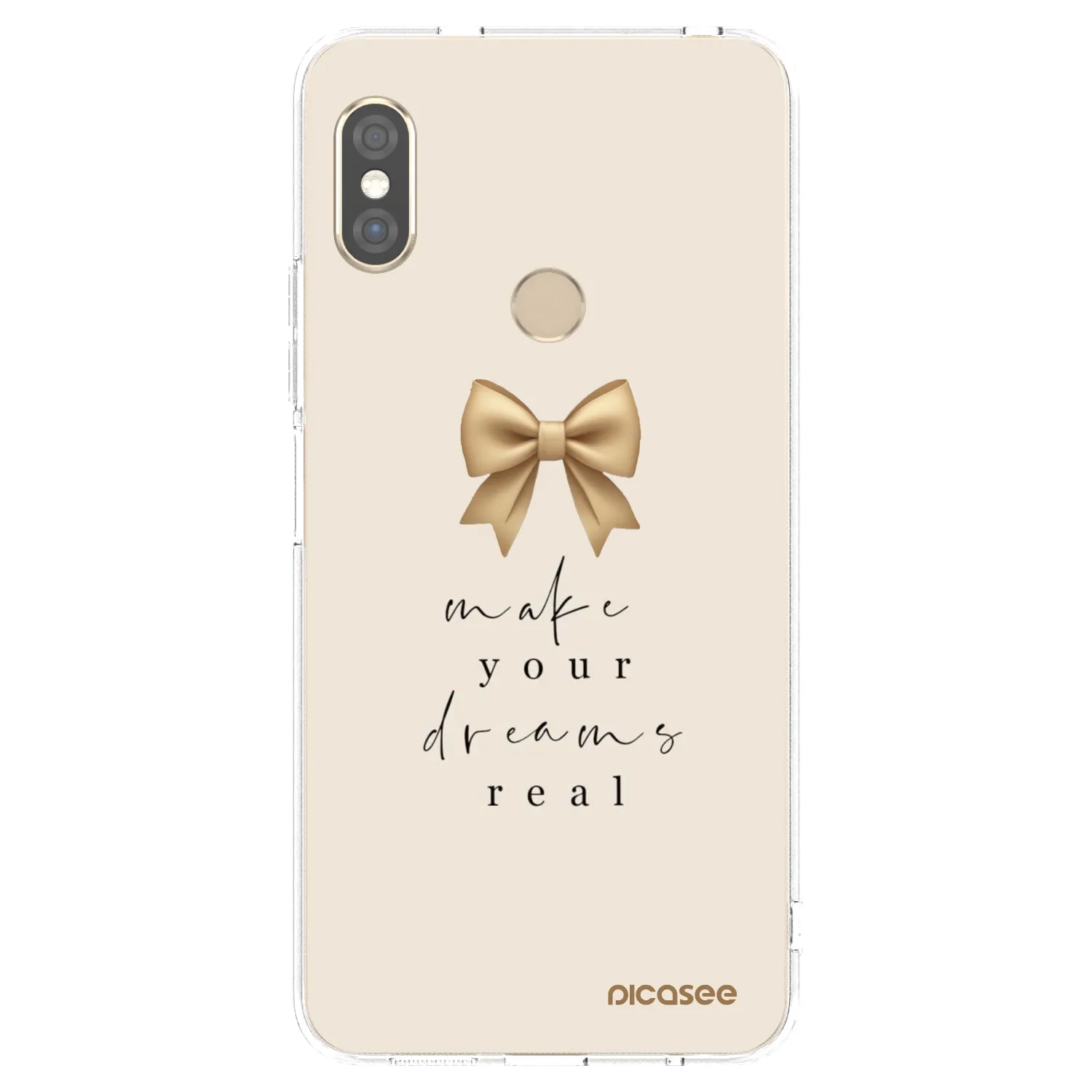 Picasee silikonska prozirna maskica za Xiaomi Redmi Note 5 Global - Golden Dream