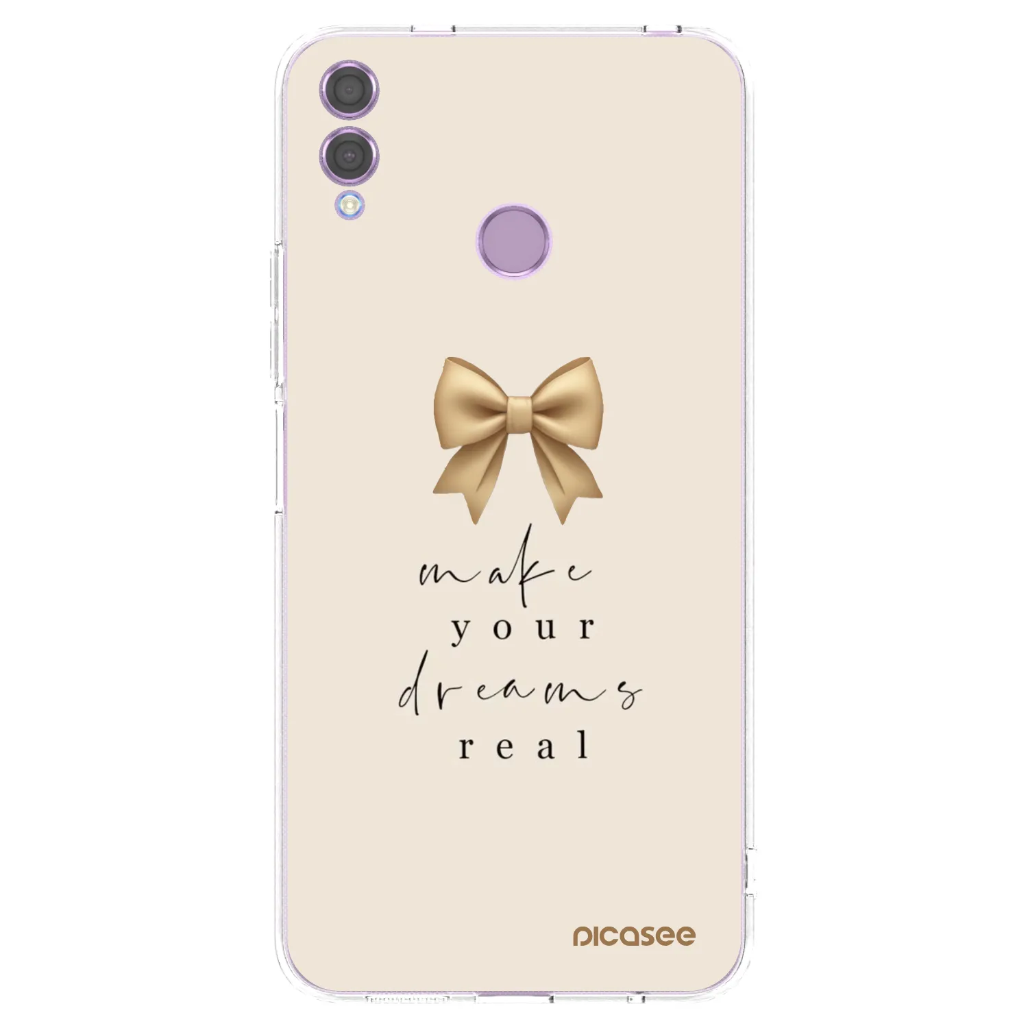 Picasee silikonska prozirna maskica za Honor 8X - Golden Dream