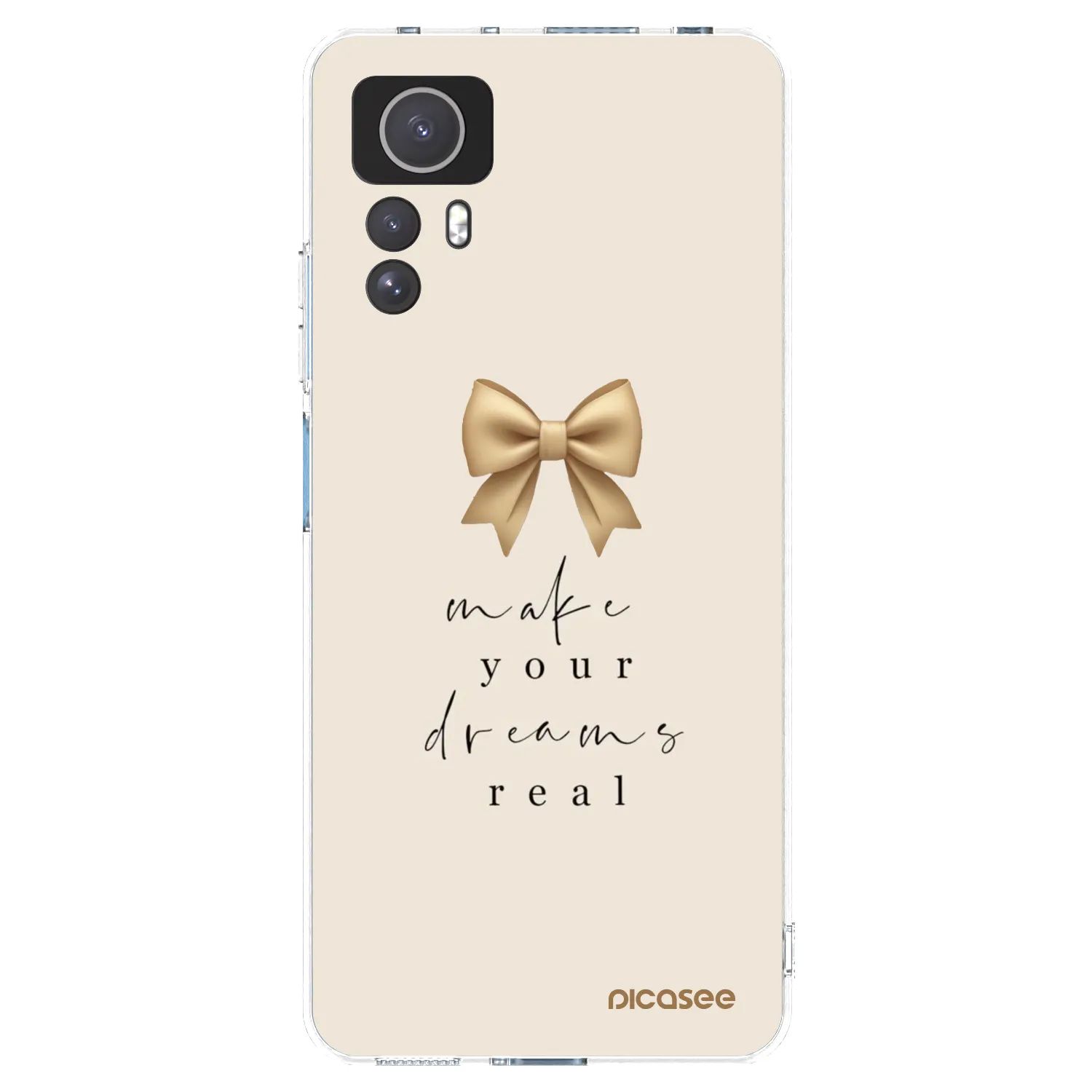 Picasee silikonska prozirna maskica za Xiaomi Redmi Note 12S - Golden Dream