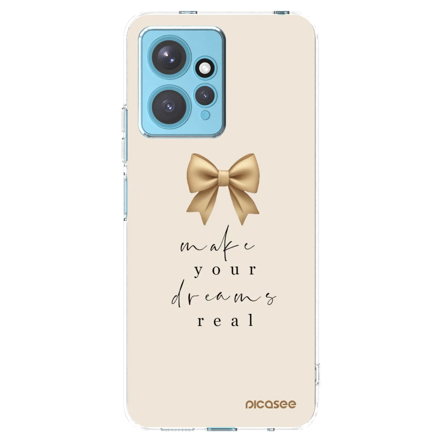 Picasee silikonska prozirna maskica za Xiaomi Redmi Note 12 4G - Golden Dream