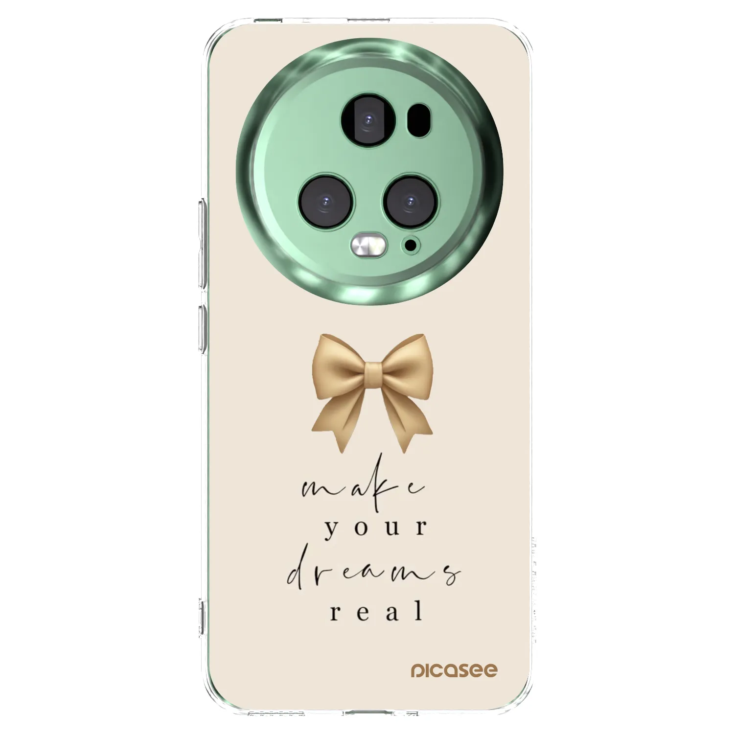 Picasee silikonska prozirna maskica za Honor Magic5 Pro - Golden Dream