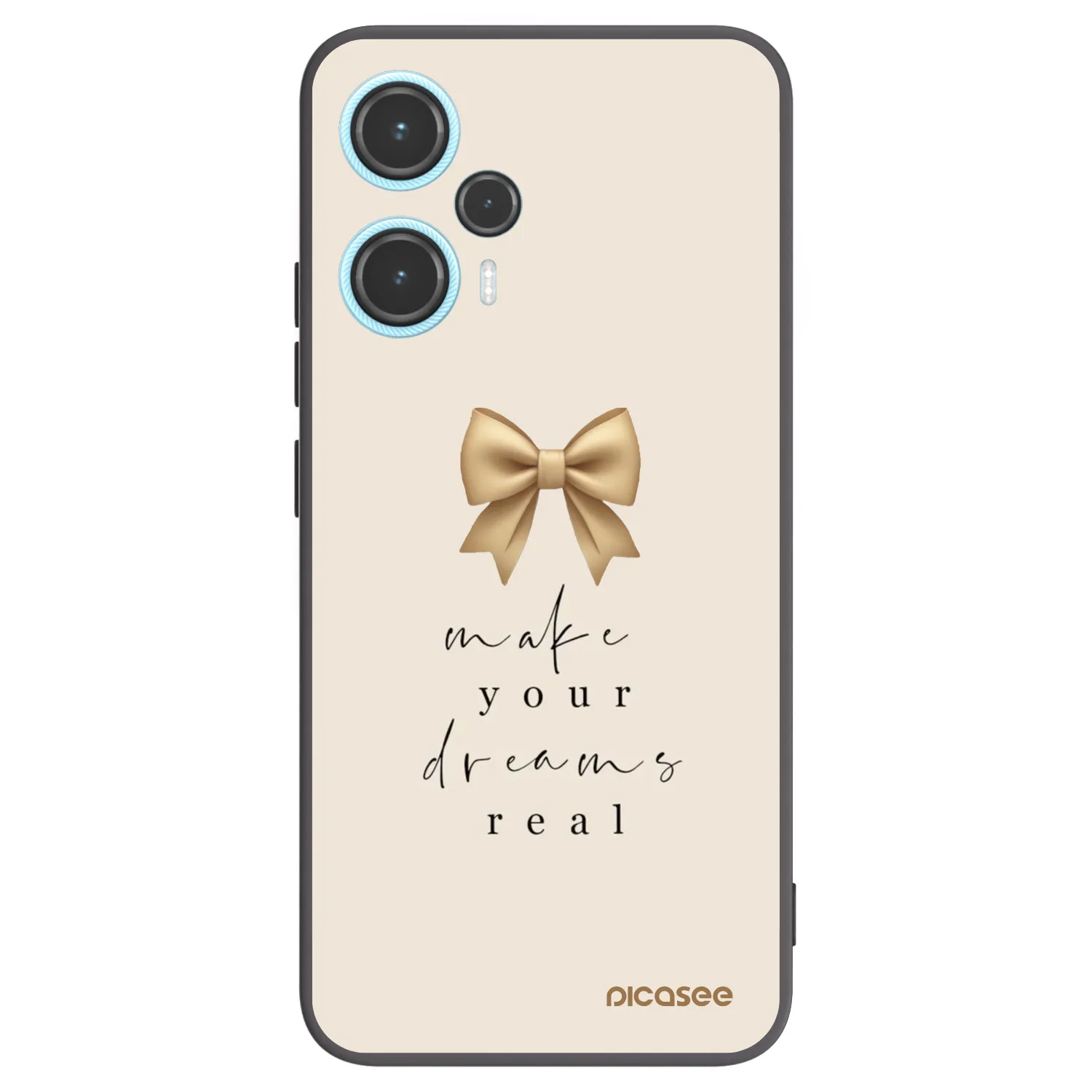 Picasee crna silikonska maskica za Xiaomi Poco F5 - Golden Dream