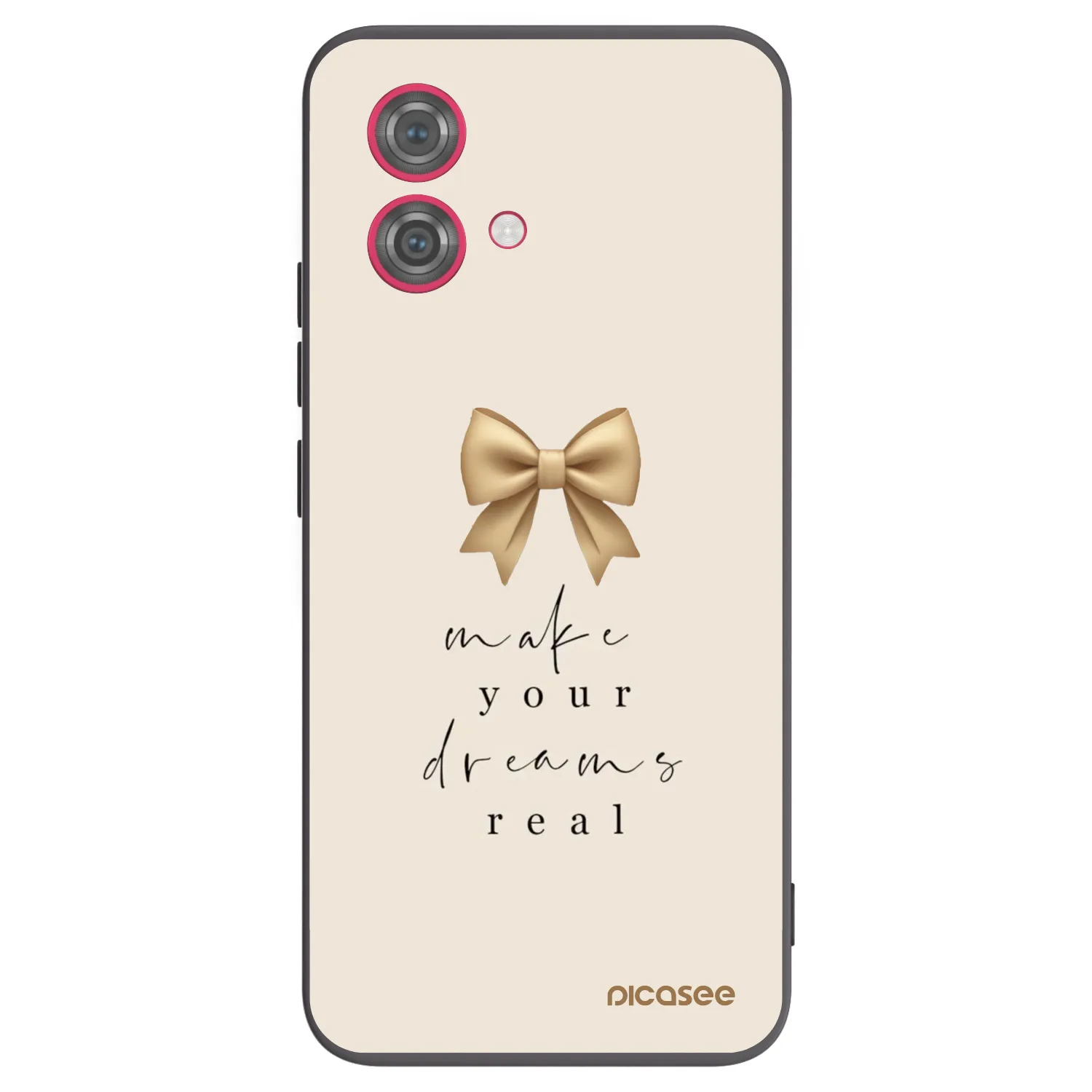 Picasee crna silikonska maskica za Motorola Moto G84 5G - Golden Dream