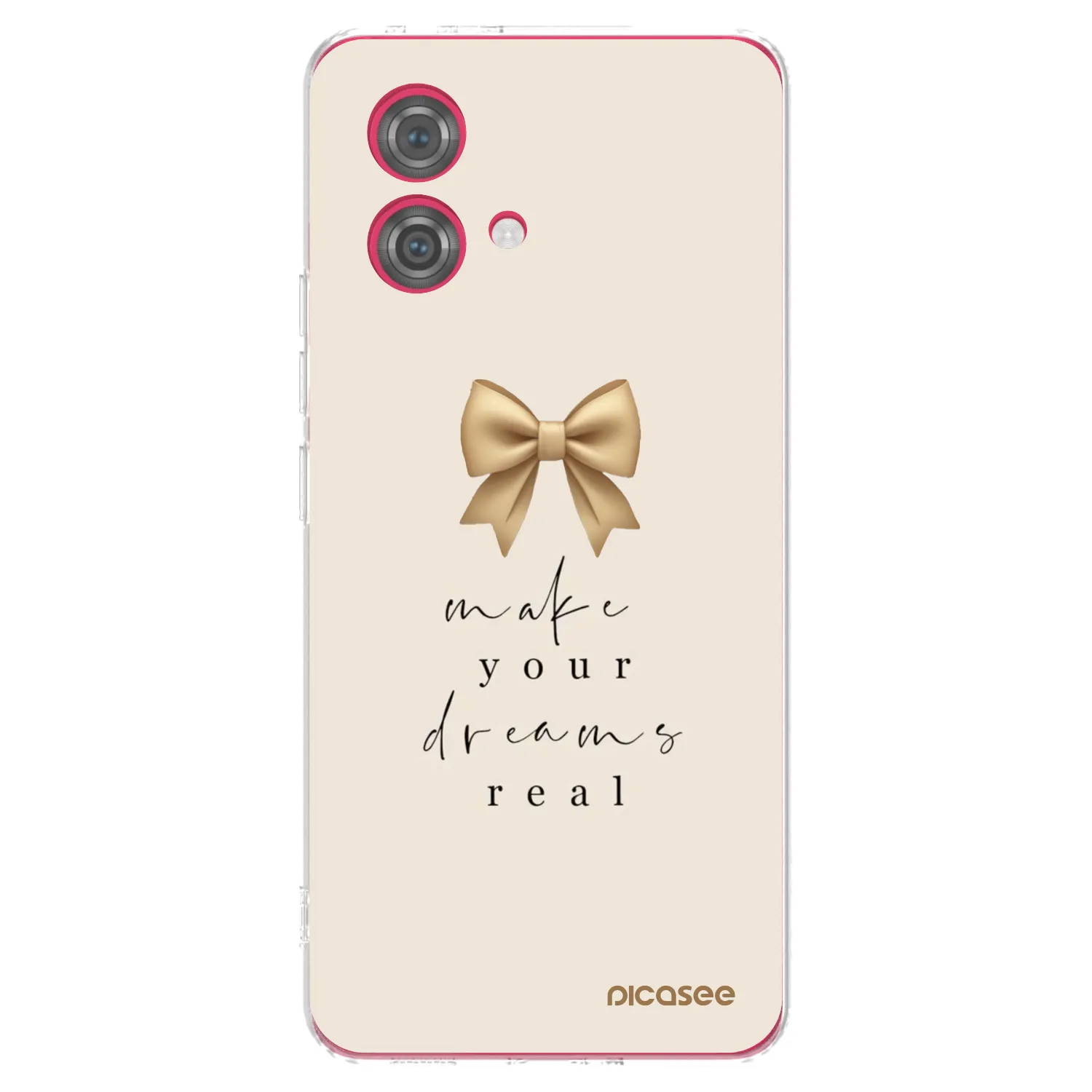 Picasee silikonska prozirna maskica za Motorola Moto G84 5G - Golden Dream