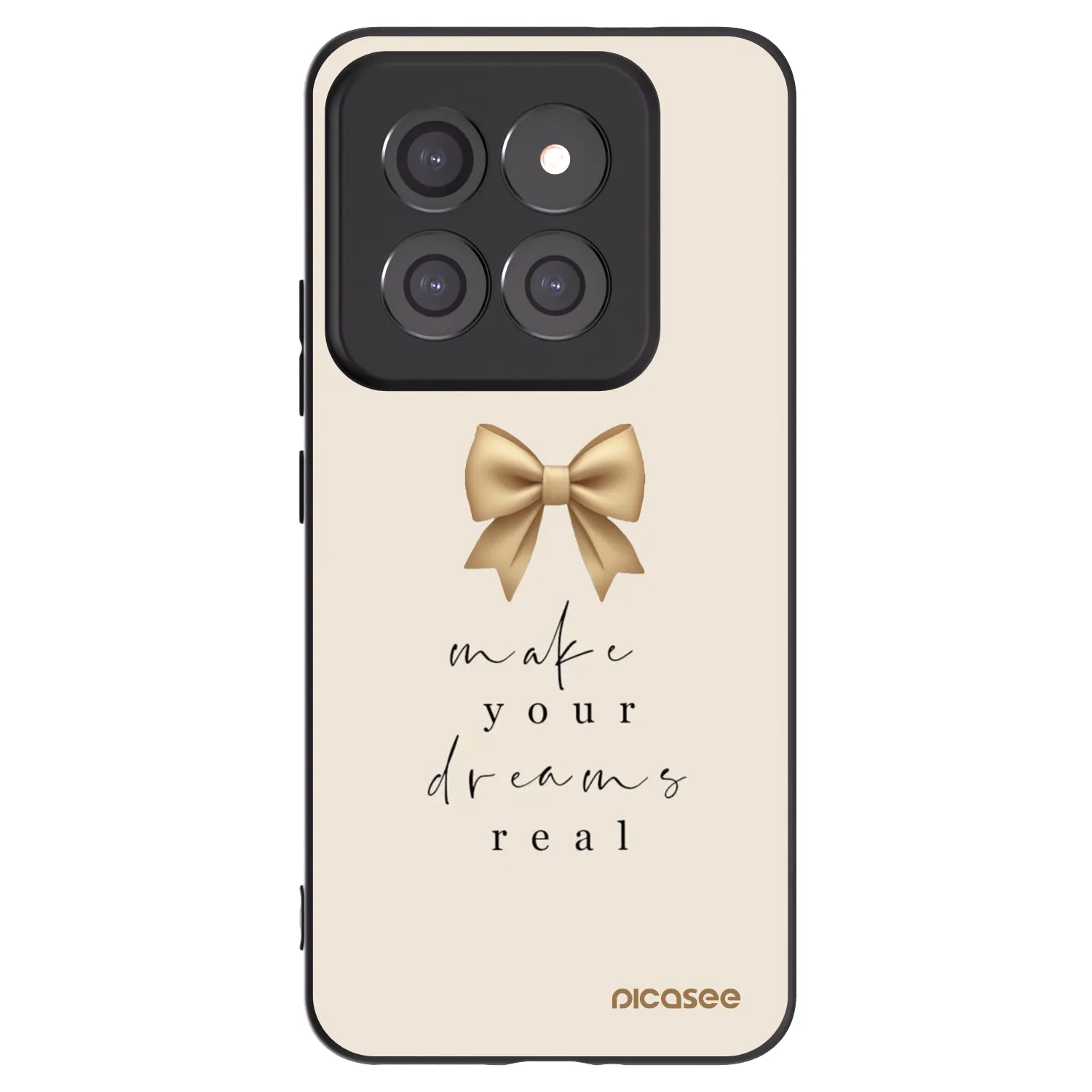 Picasee crna silikonska maskica za Xiaomi 14 Pro - Golden Dream