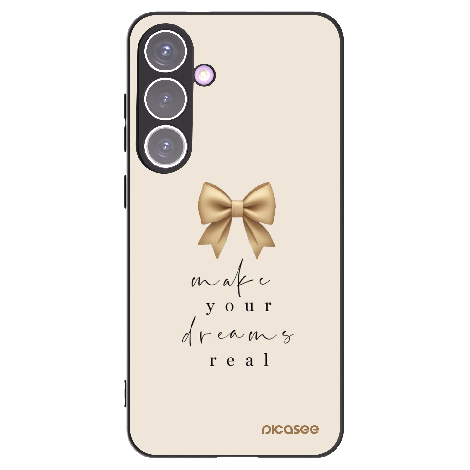 Picasee crna silikonska maskica za Samsung Galaxy S24+ S926B 5G - Golden Dream