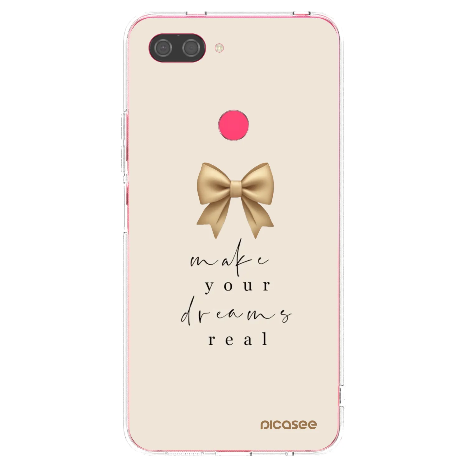 Picasee silikonska prozirna maskica za Xiaomi Mi 8 Lite - Golden Dream