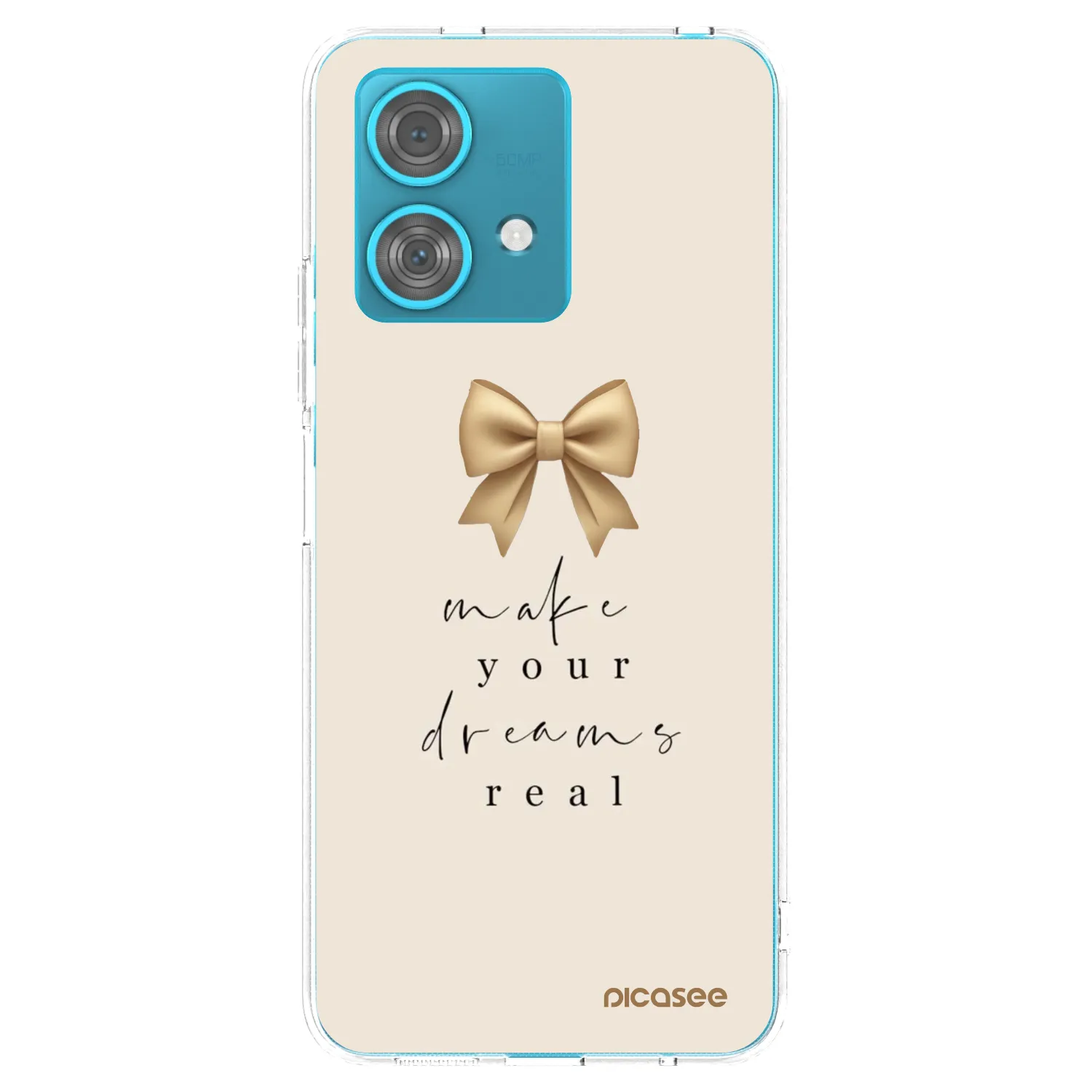 Picasee silikonska prozirna maskica za Motorola Edge 40 Neo - Golden Dream
