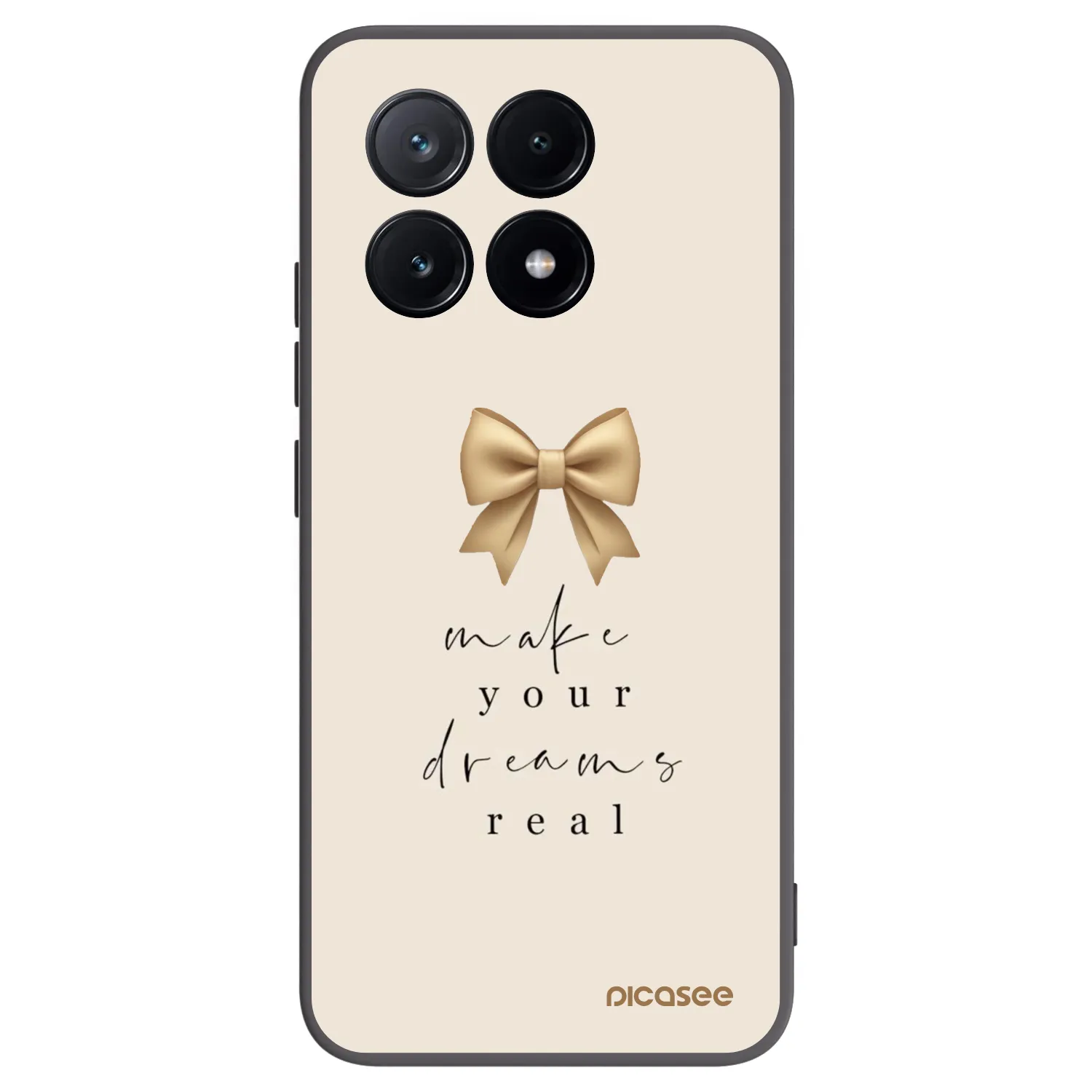 Picasee crna silikonska maskica za Xiaomi Poco X6 Pro - Golden Dream