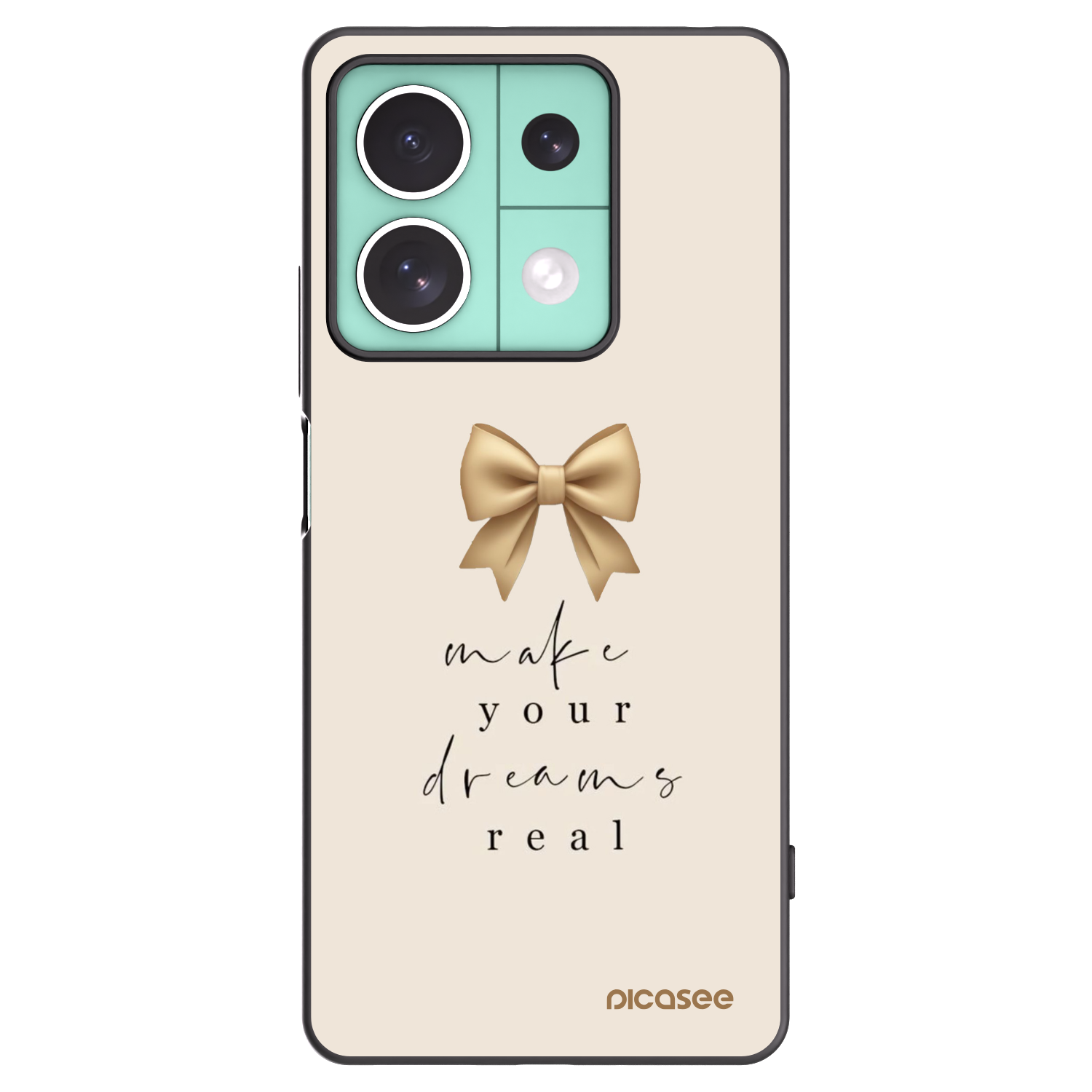 Picasee crna silikonska maskica za Xiaomi Redmi Note 13 5G - Golden Dream
